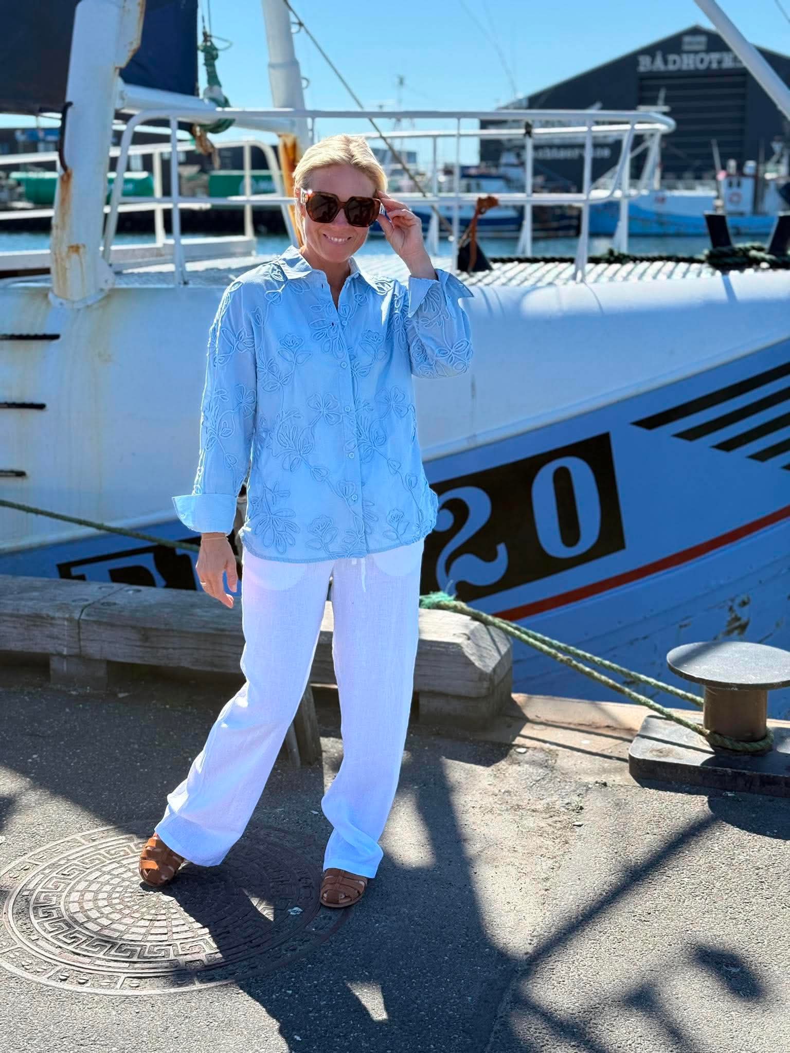 PCPRIMROSA Shirt - Cashmere Blue