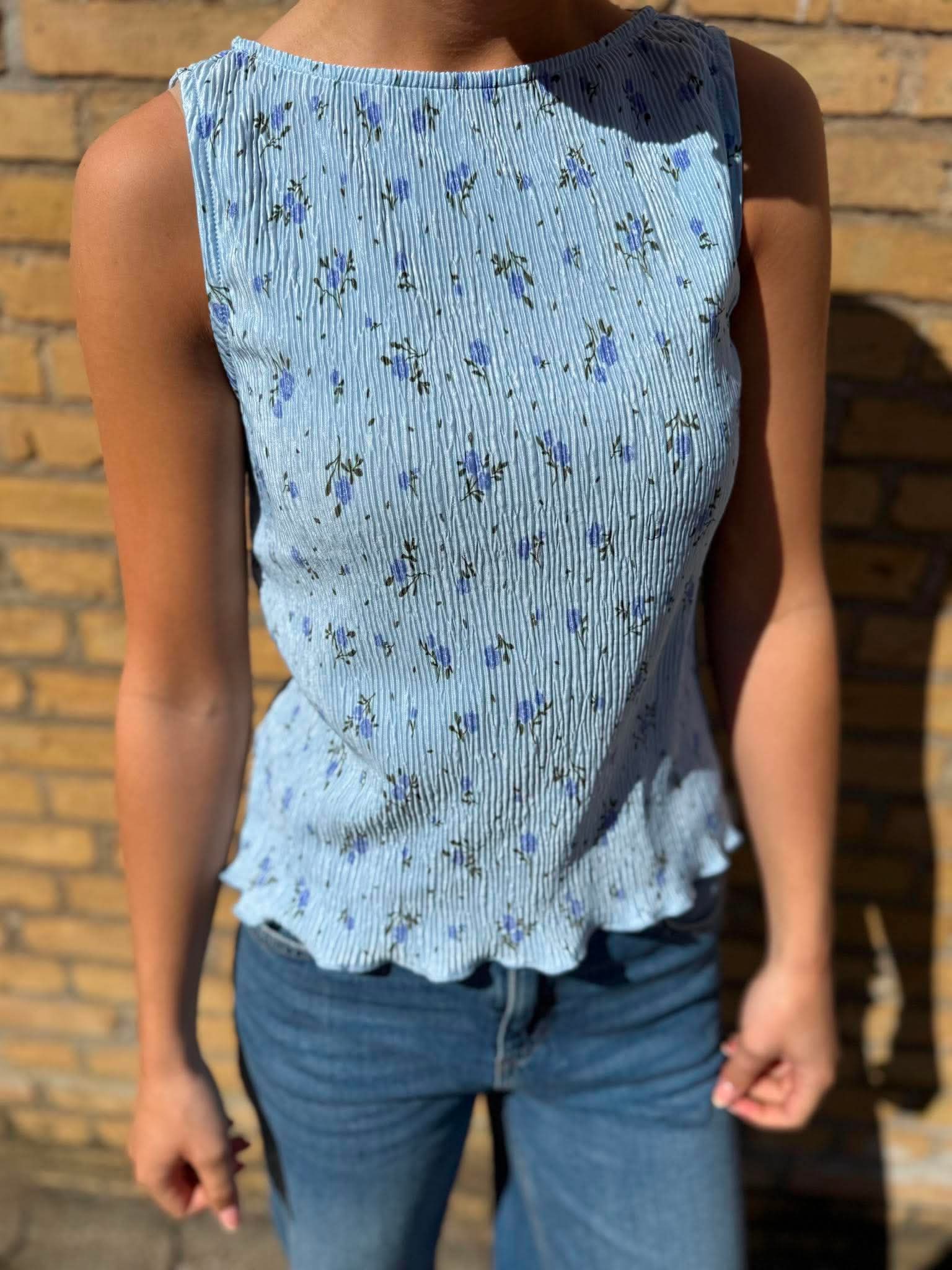 PCFLORA Top - Cashmere Blue