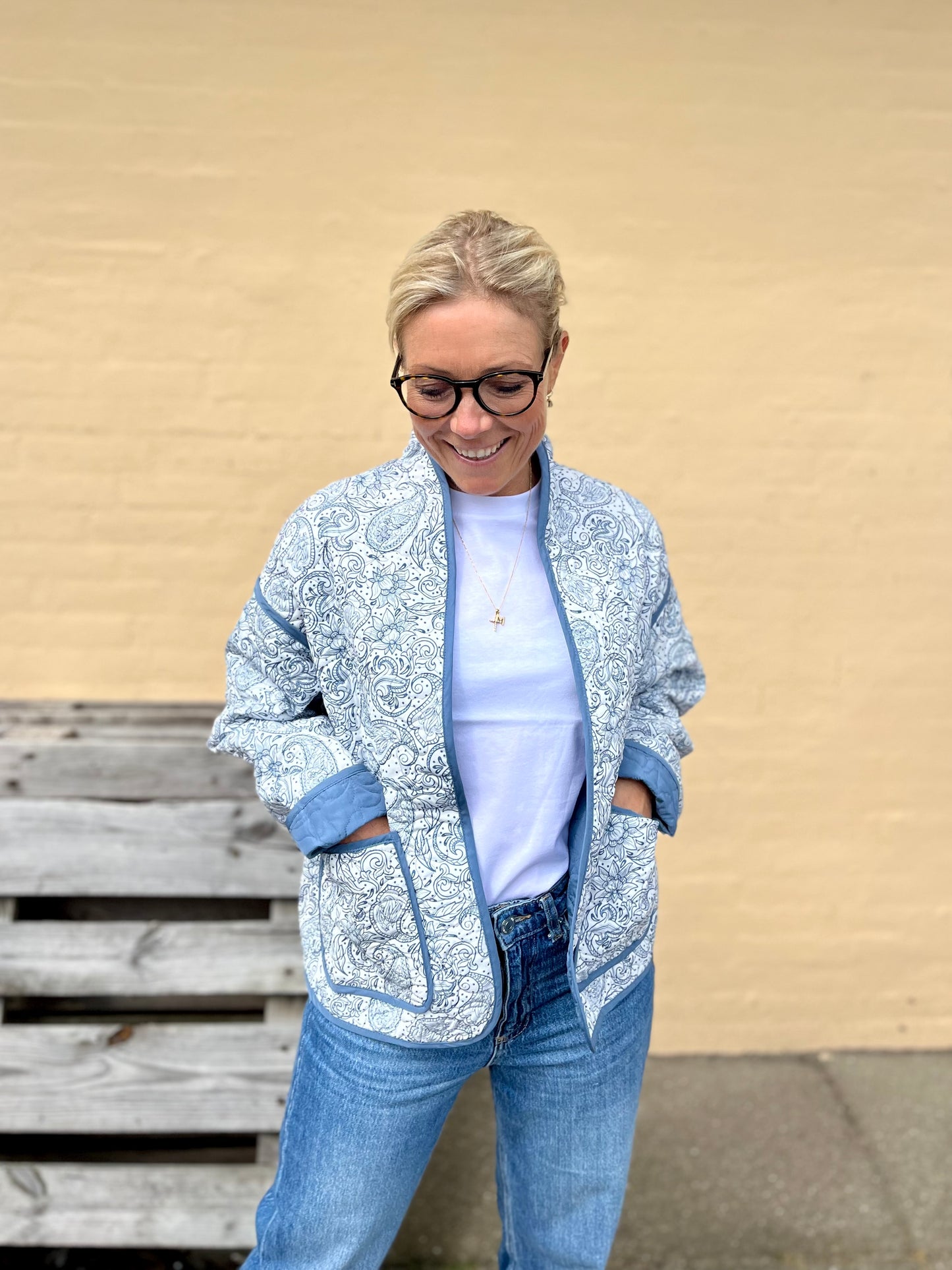 VMJANE Quilted Jacket - China Blue