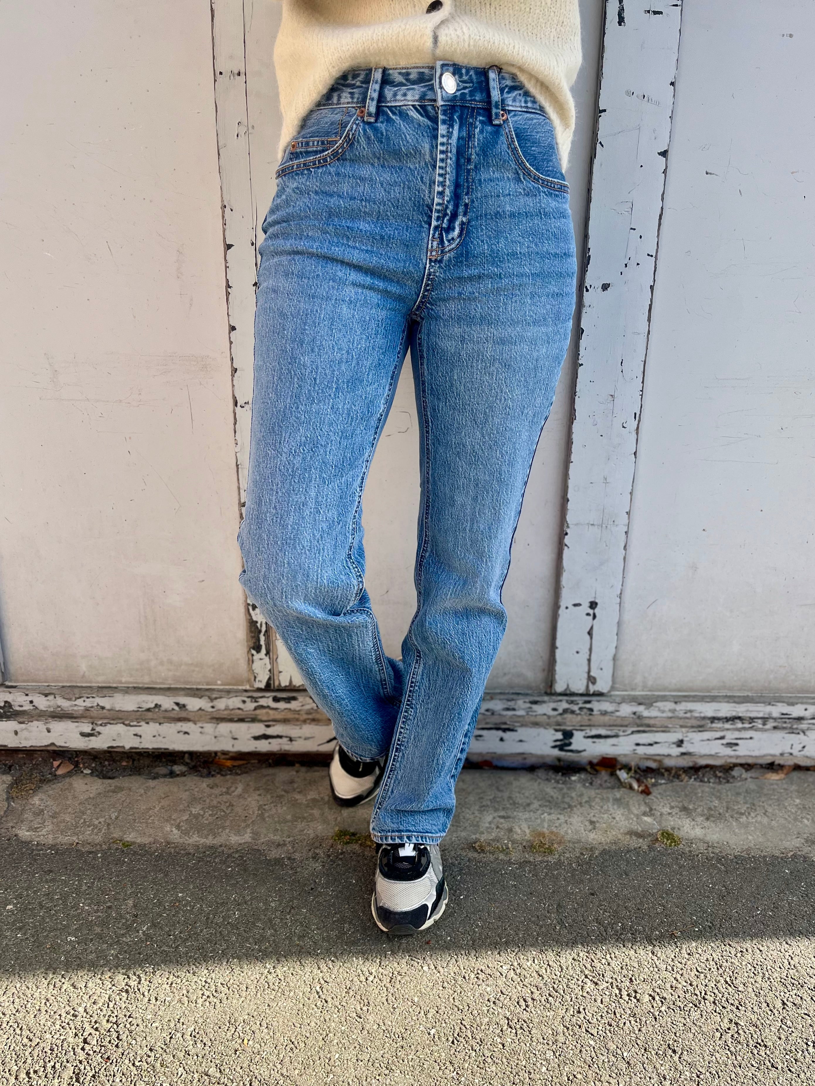 VMTESSA straight Jeans - Medium Blue Denim