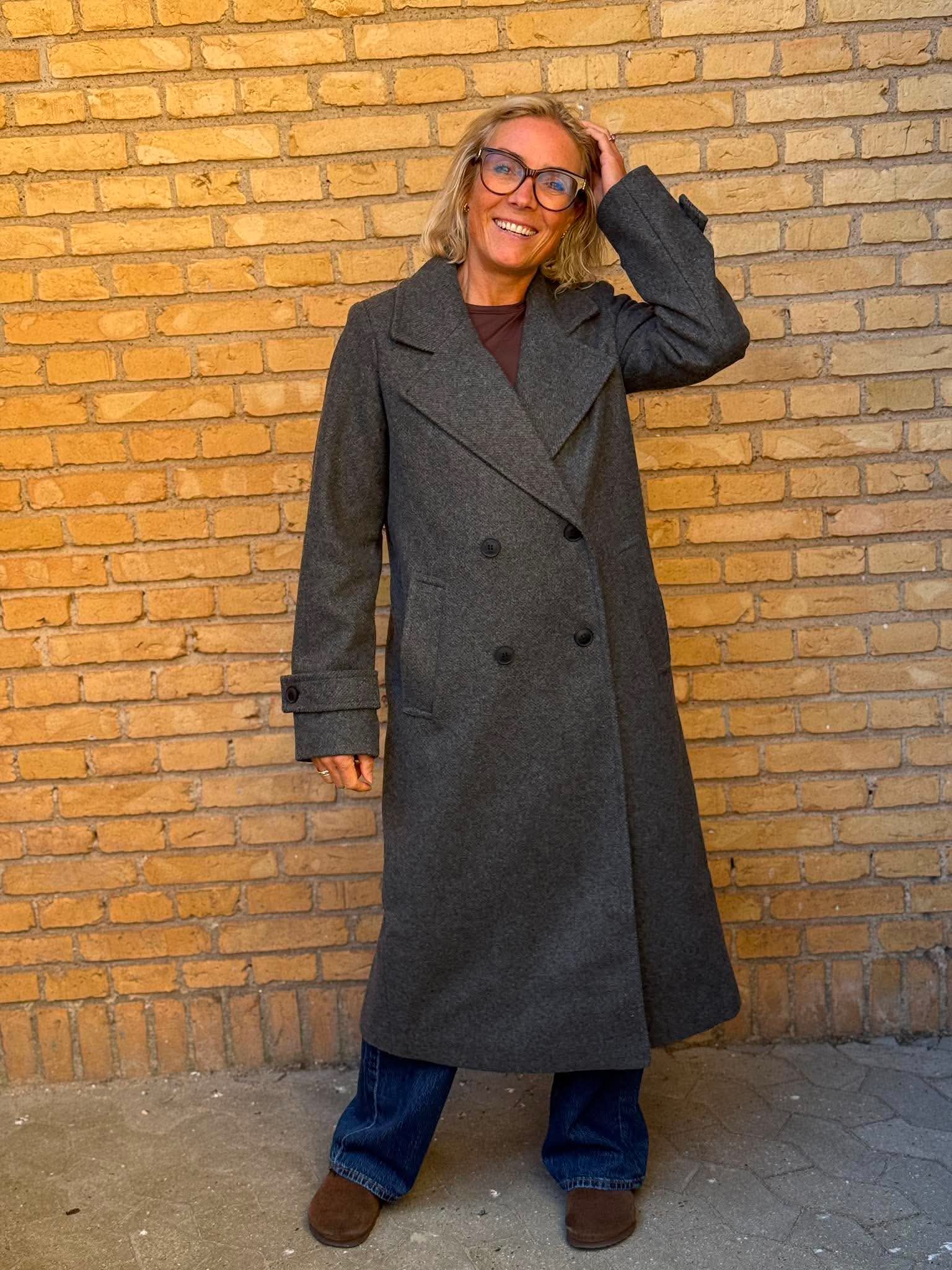 VMEVA Coat - Medium Grey Melange