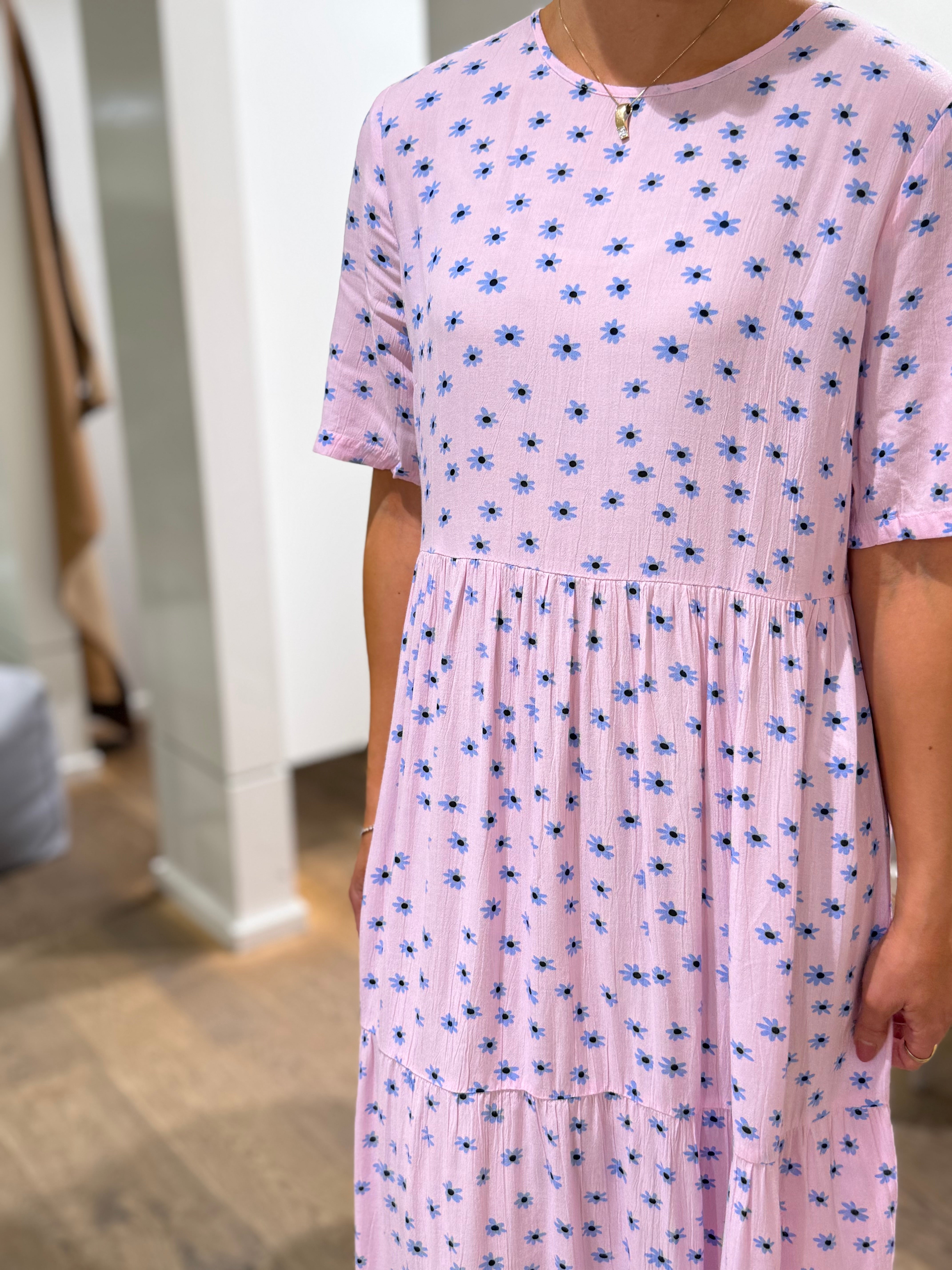 PCEVIE Long Dress - Roseate Spoonbill