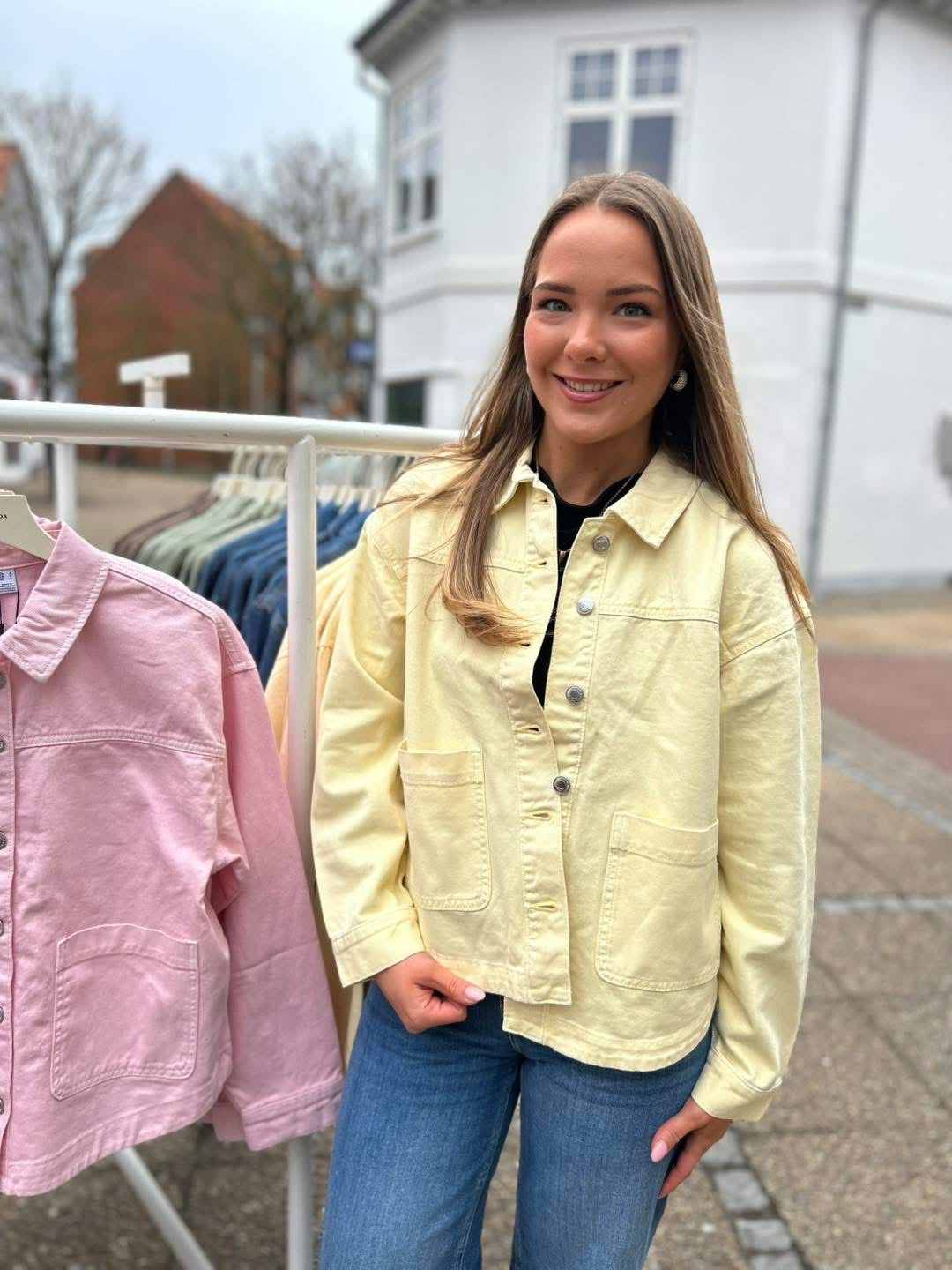 VMJAMIE Denim Jacket - Mellow Yellow