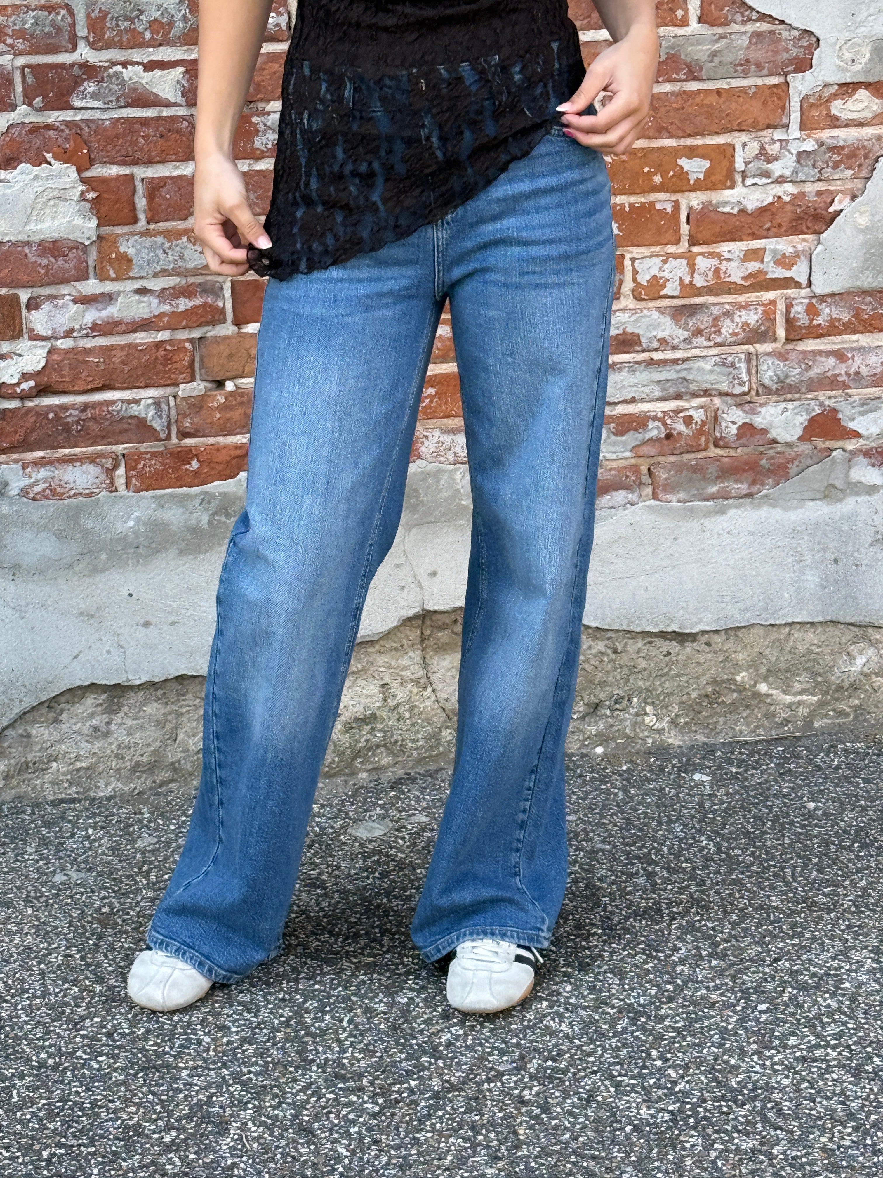 PCSILKE Jeans - Medium Blue Denim
