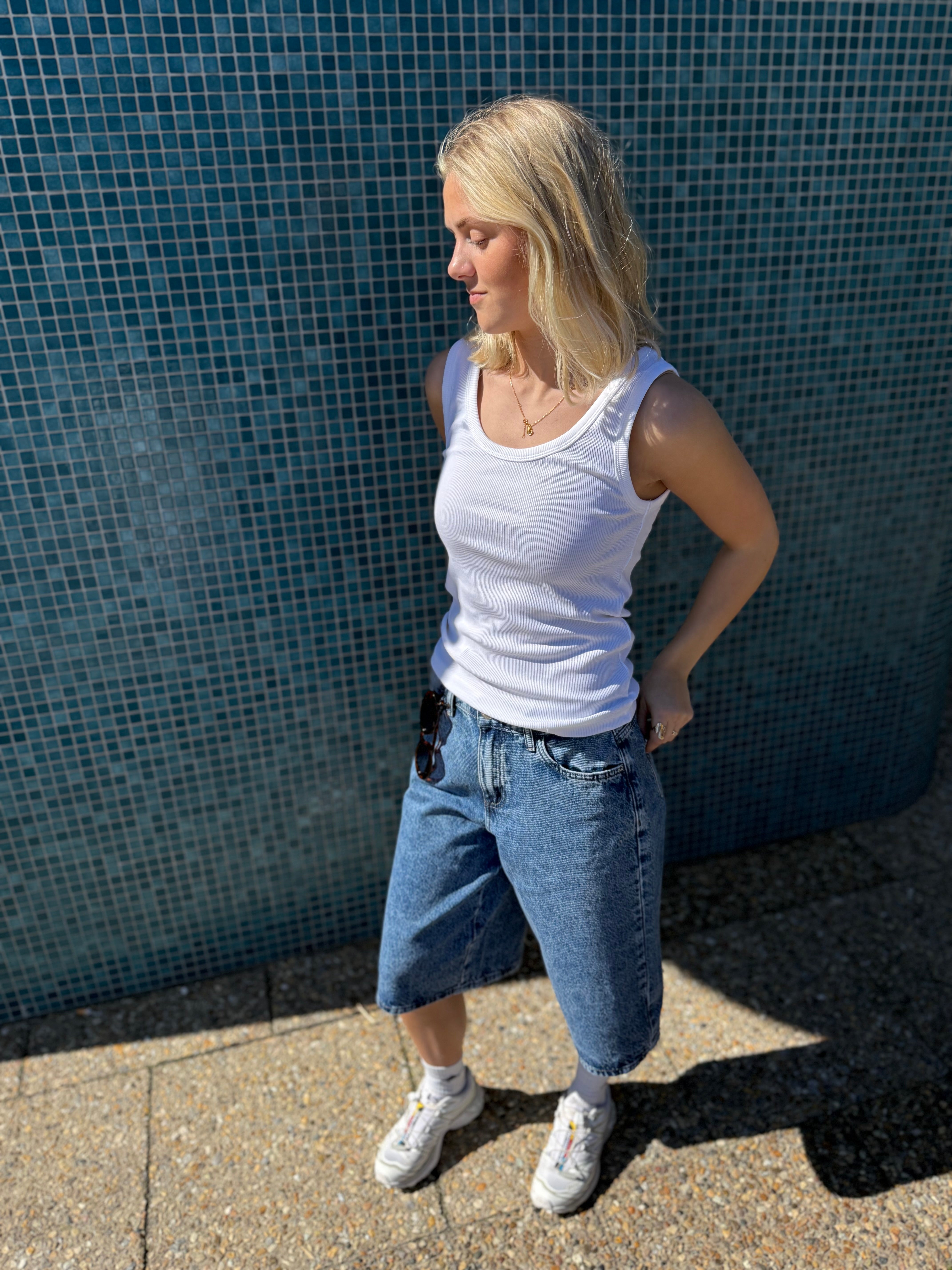 PCSKY Shorts - Medium Blue Denim