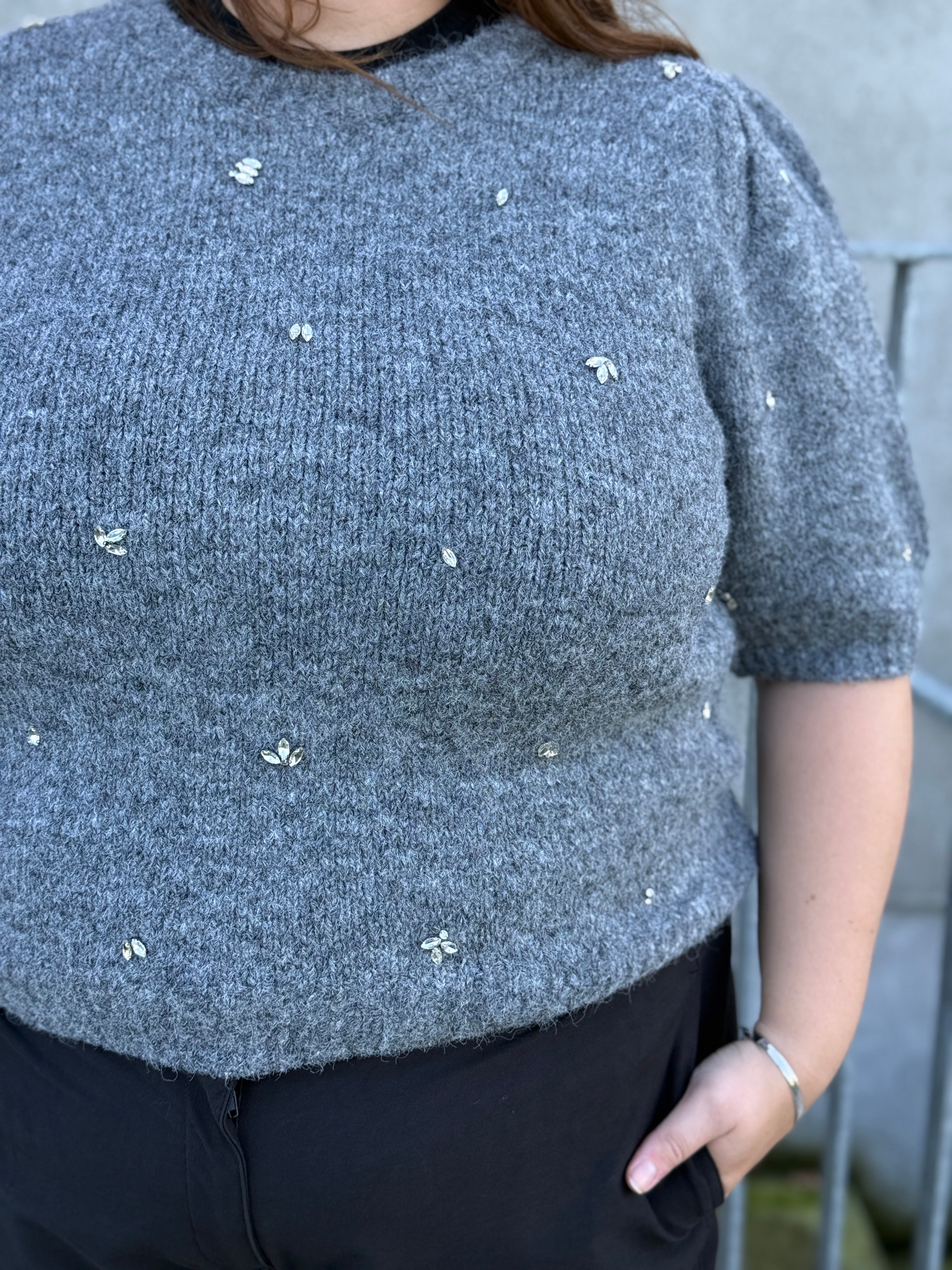VMCCLAIRE Pullover - Dark Grey Melange