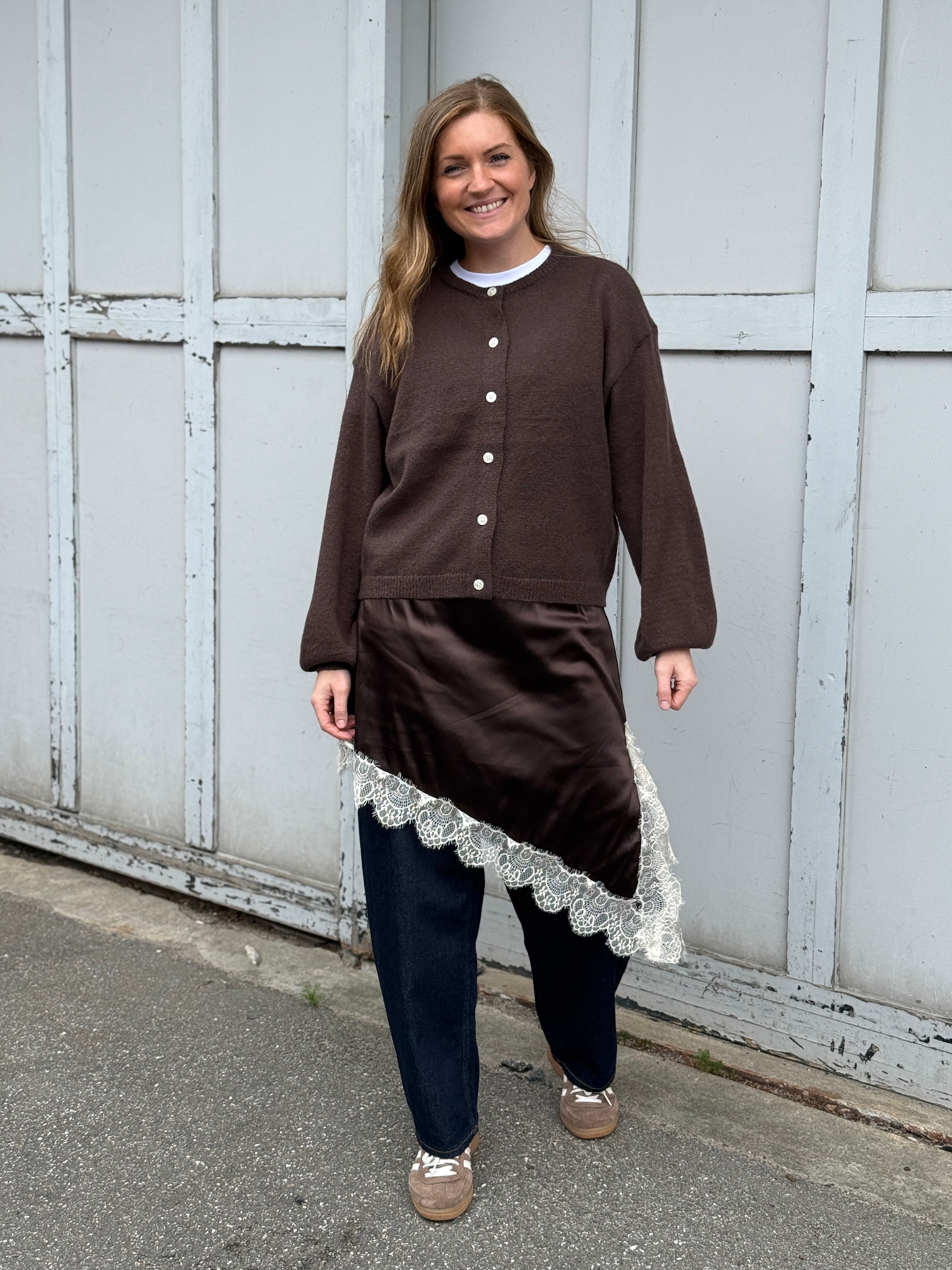 PCIDA Knitted Cardigan - Hot Fudge