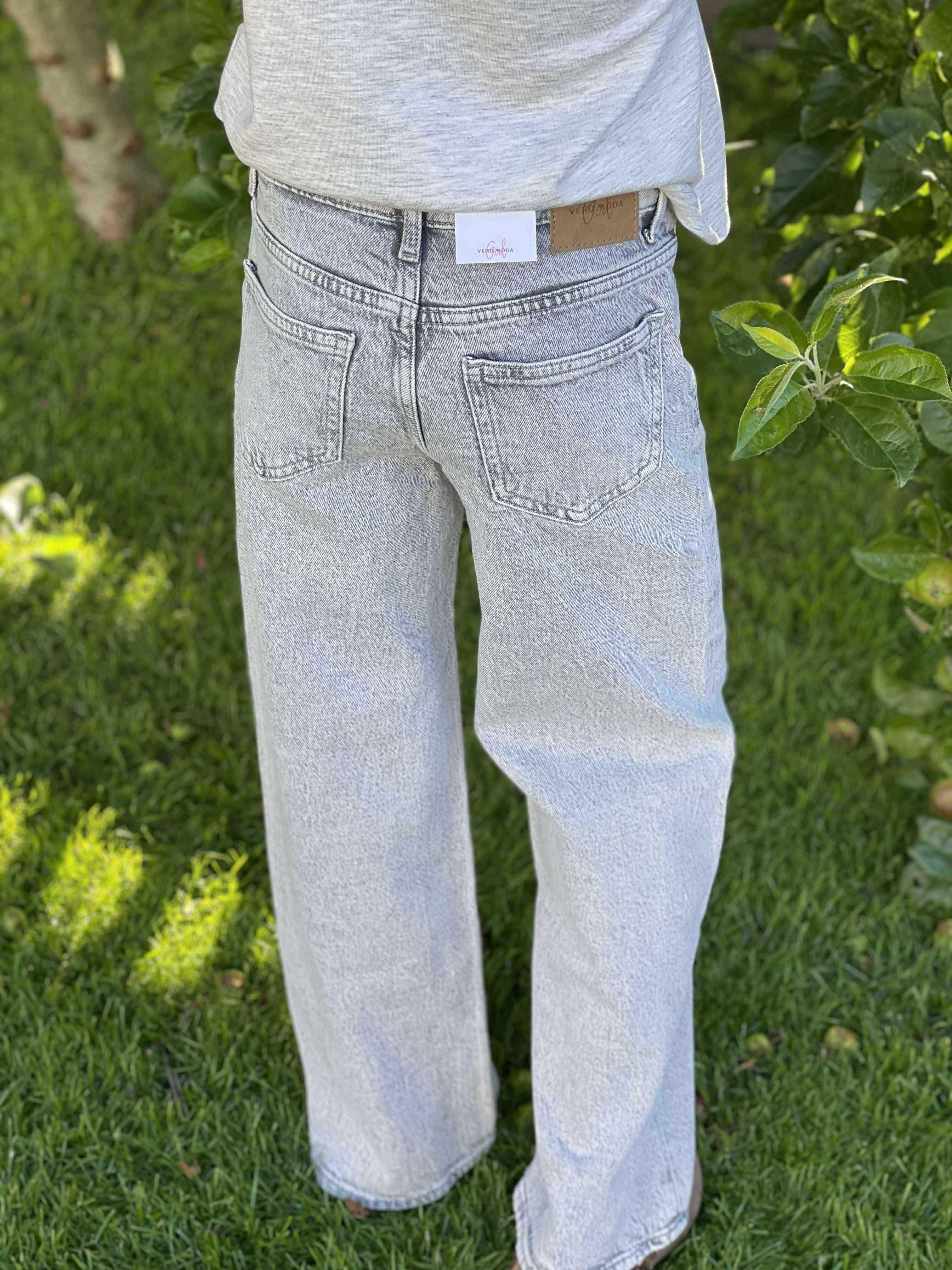 VMTESSA Girl Jeans - Light Grey Denim