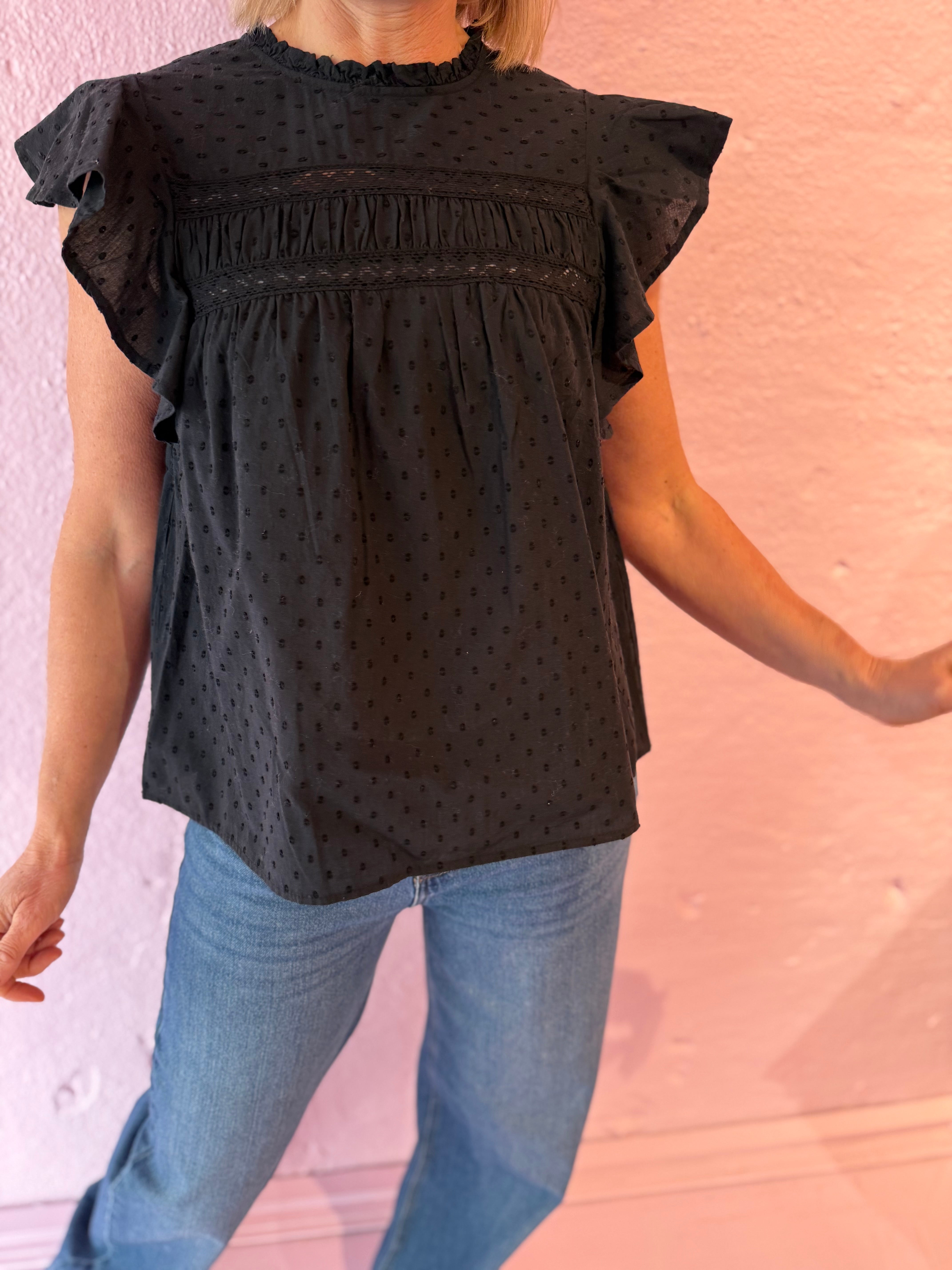VMTRINE bluse - Sort