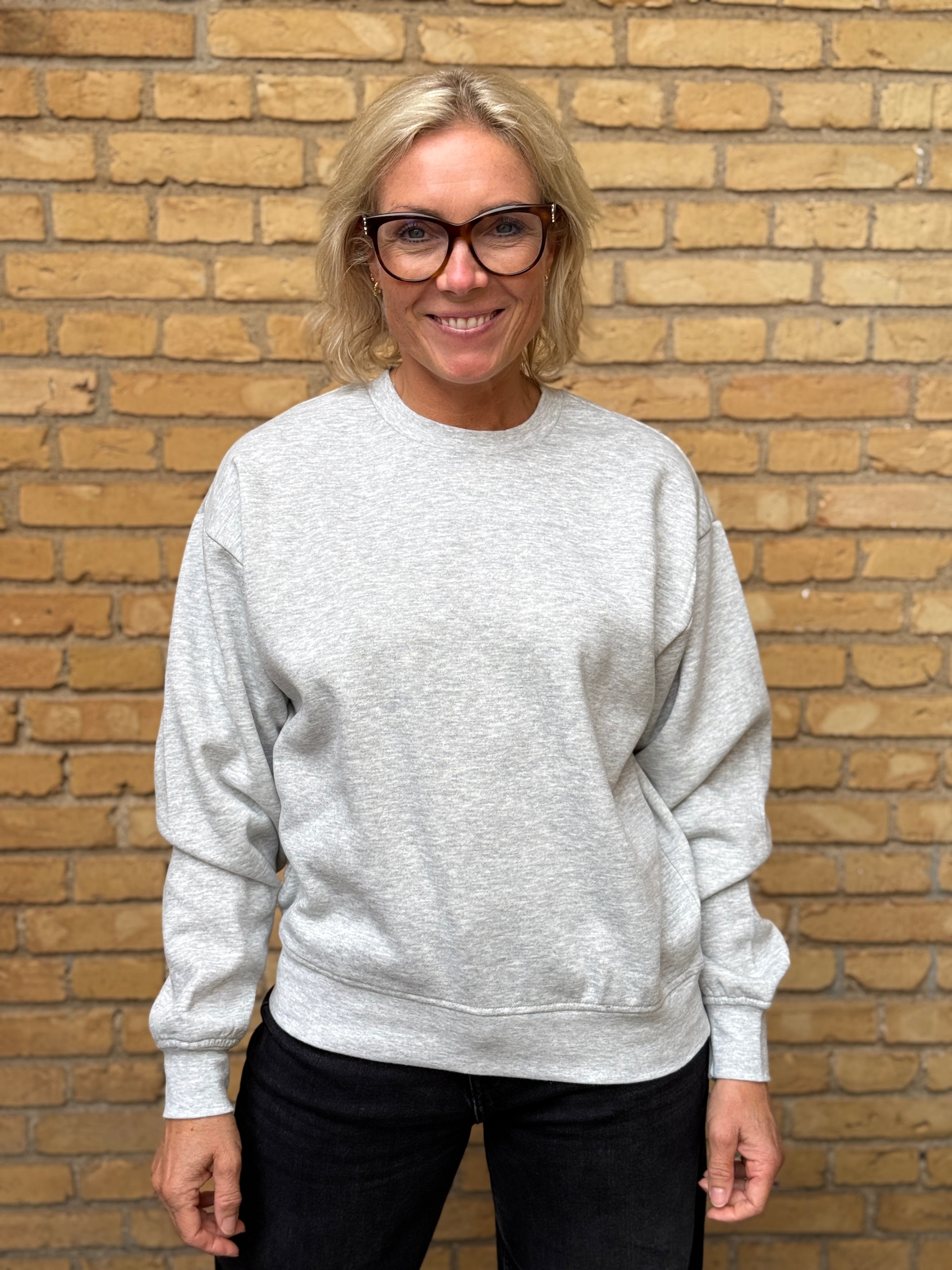 PCCHILLI Sweatshirt - Light Grey Melange