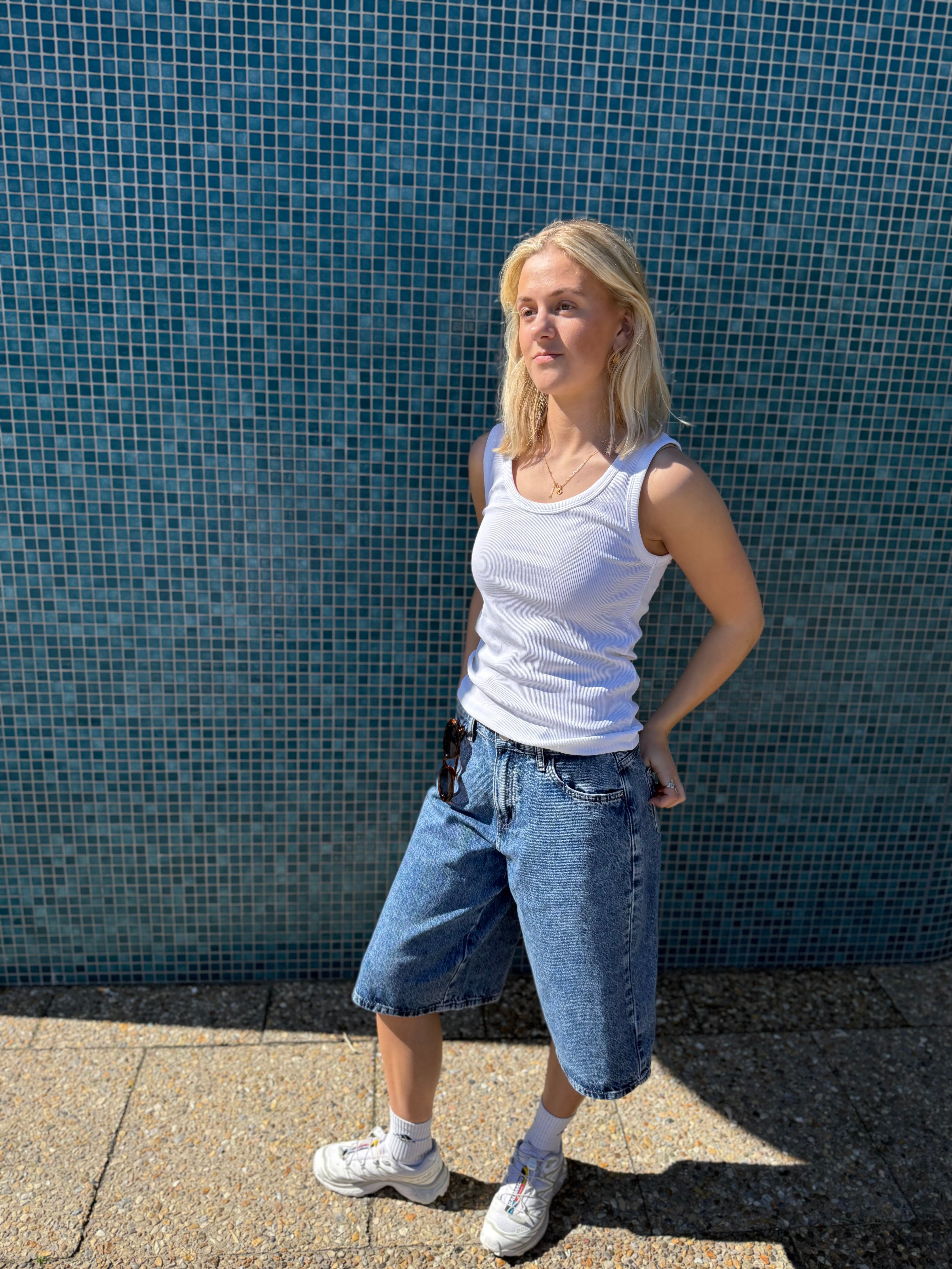 PCSKY Shorts - Medium Blue Denim