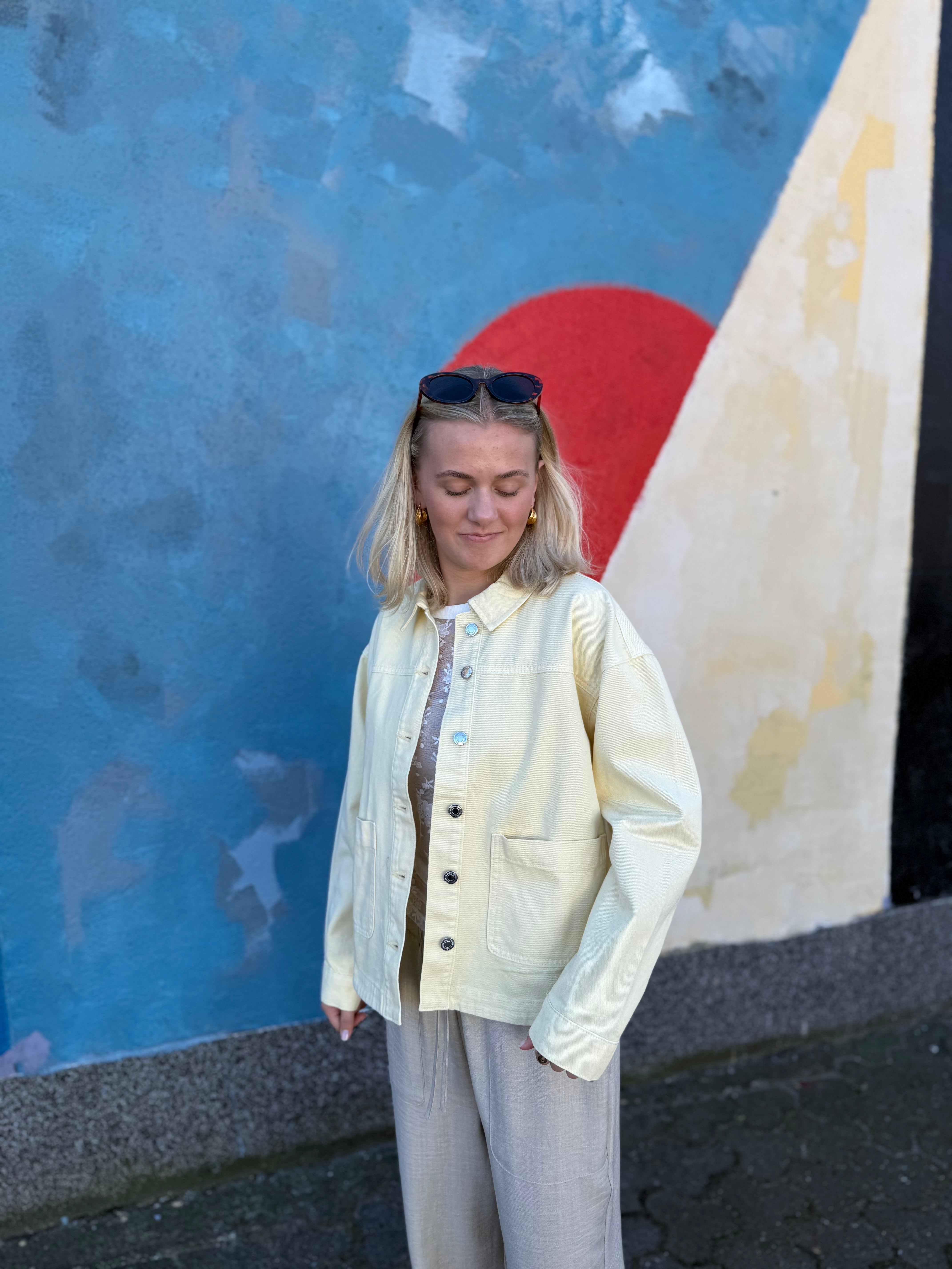 VMJAMIE Denim Jacket - Mellow Yellow