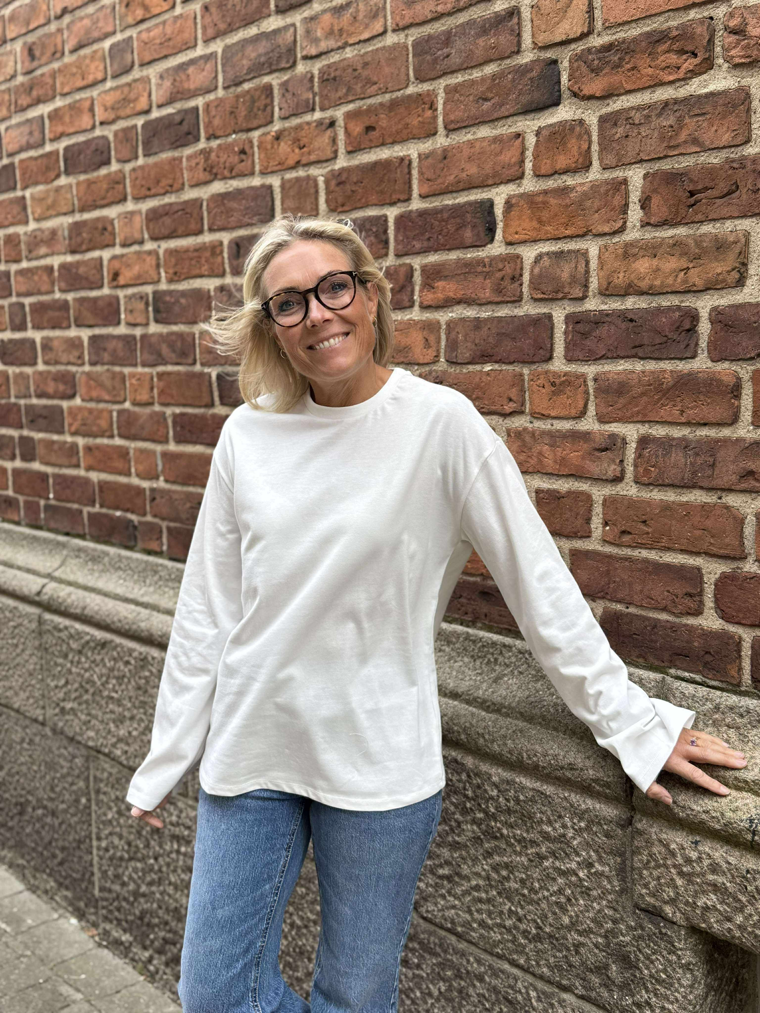 PCSADIE T-Shirt - Cloud Dancer