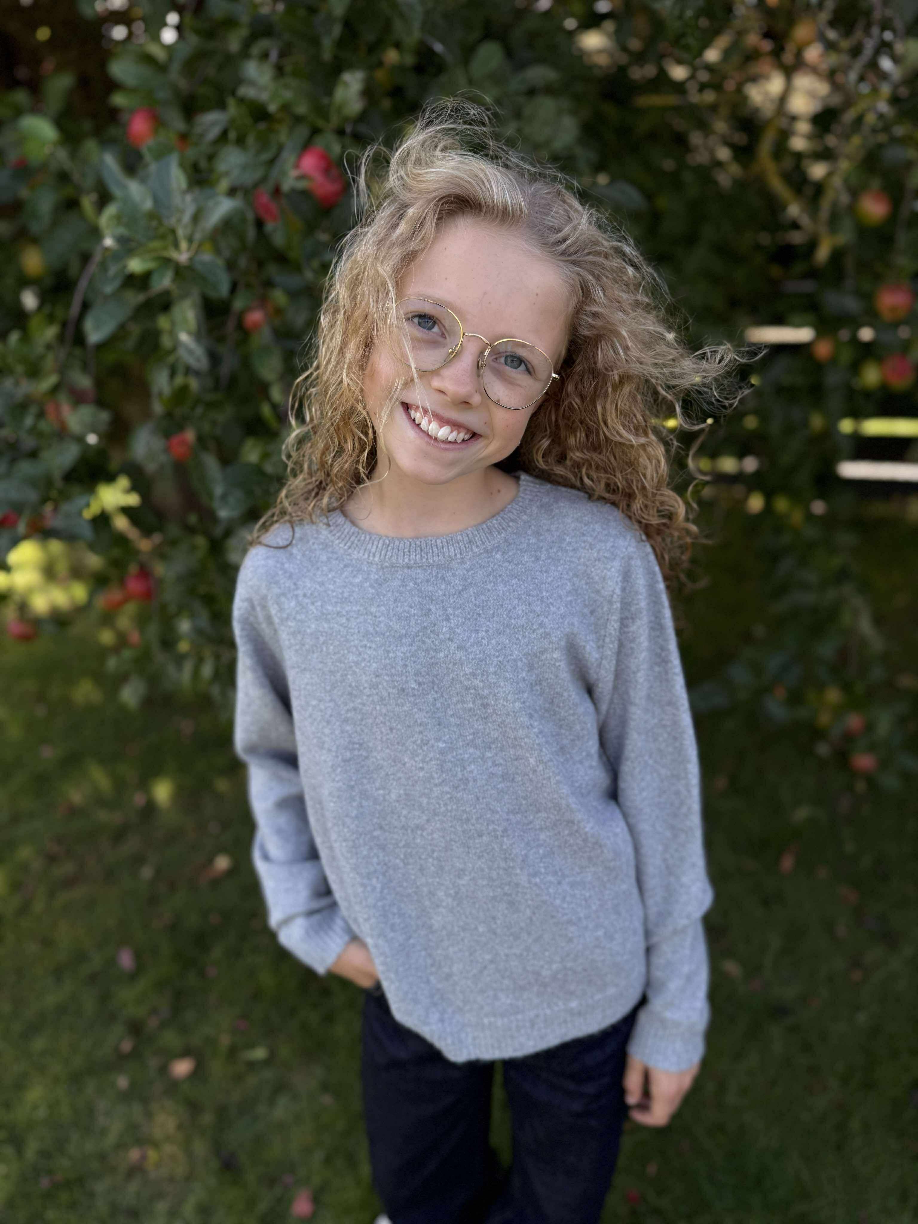 VMDOFFY Girl Pullover - Light Grey Melange