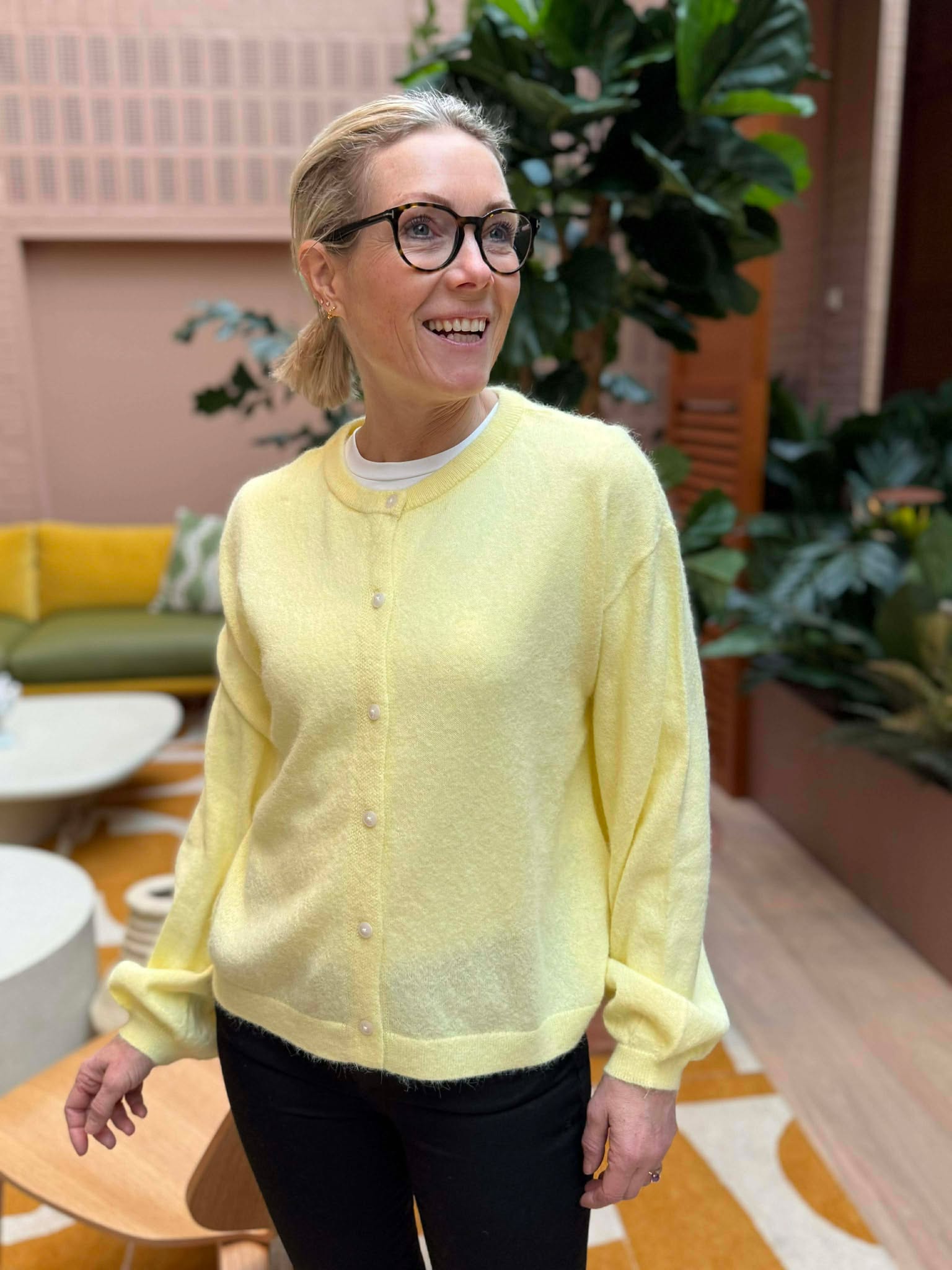 PCNAOMI Knit Cardigan - French Vanilla