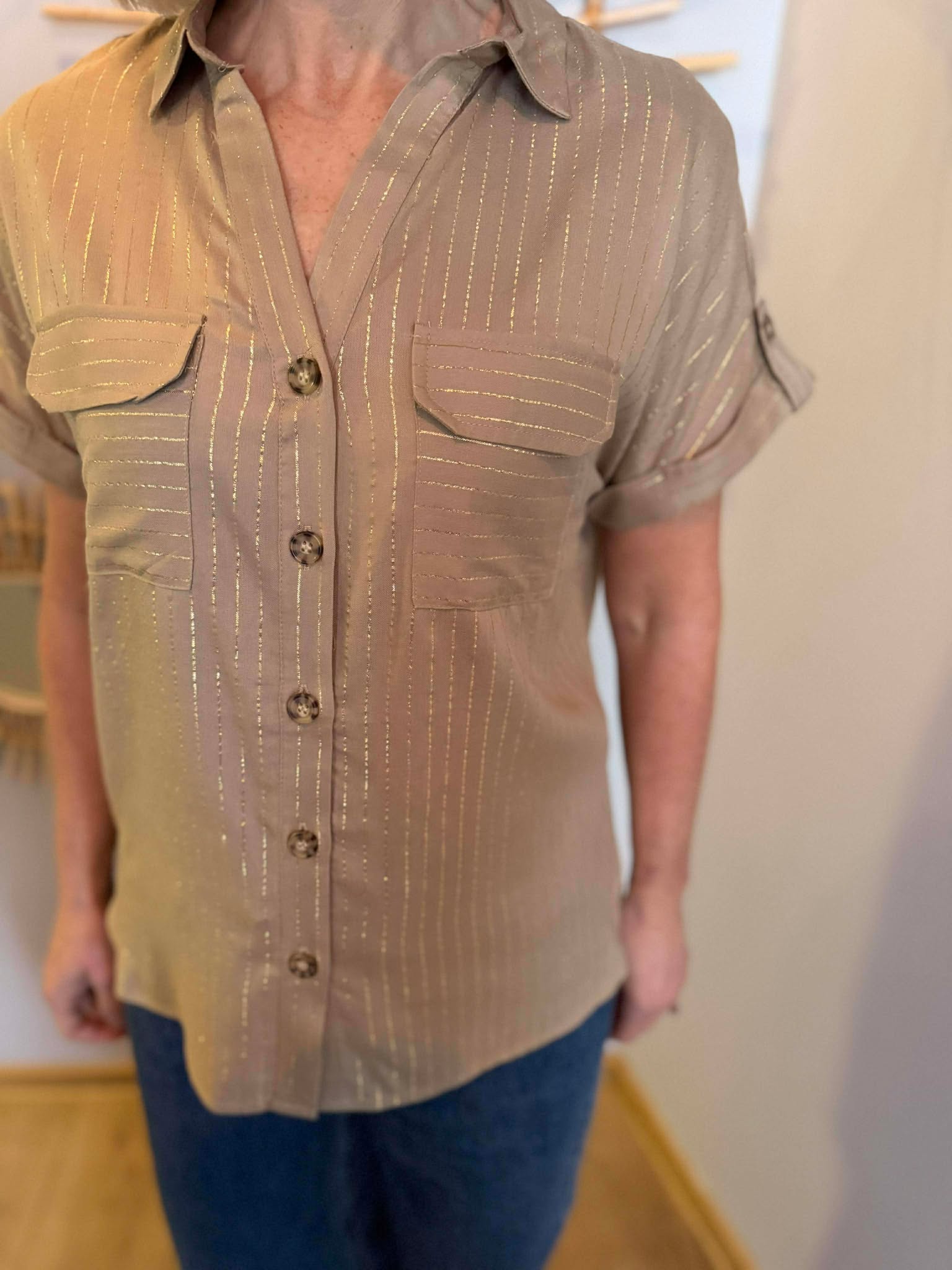 VMBUMPY Shirt - Silver Mink