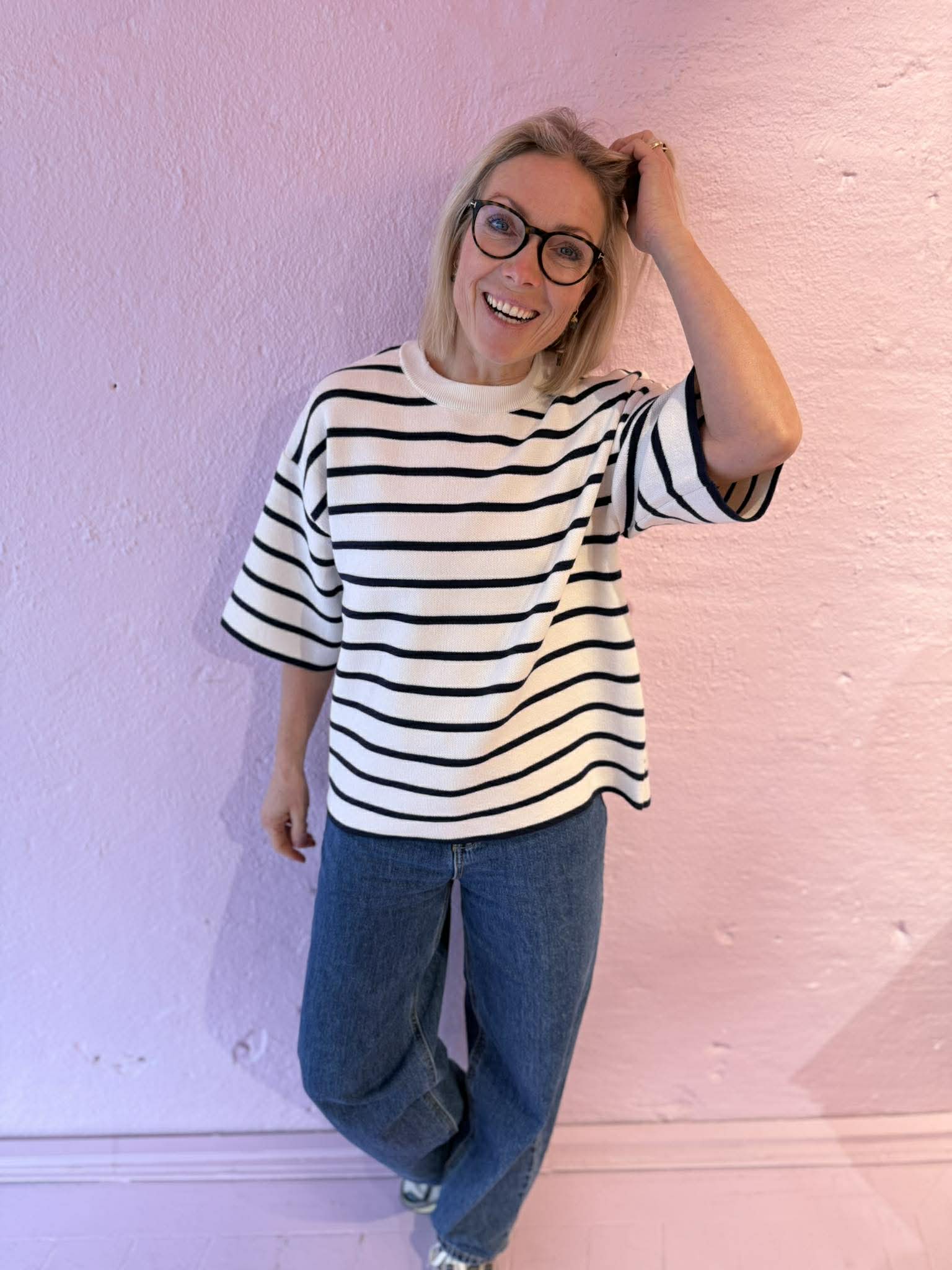 PCGIAN Knit Top - Cloud Dancer