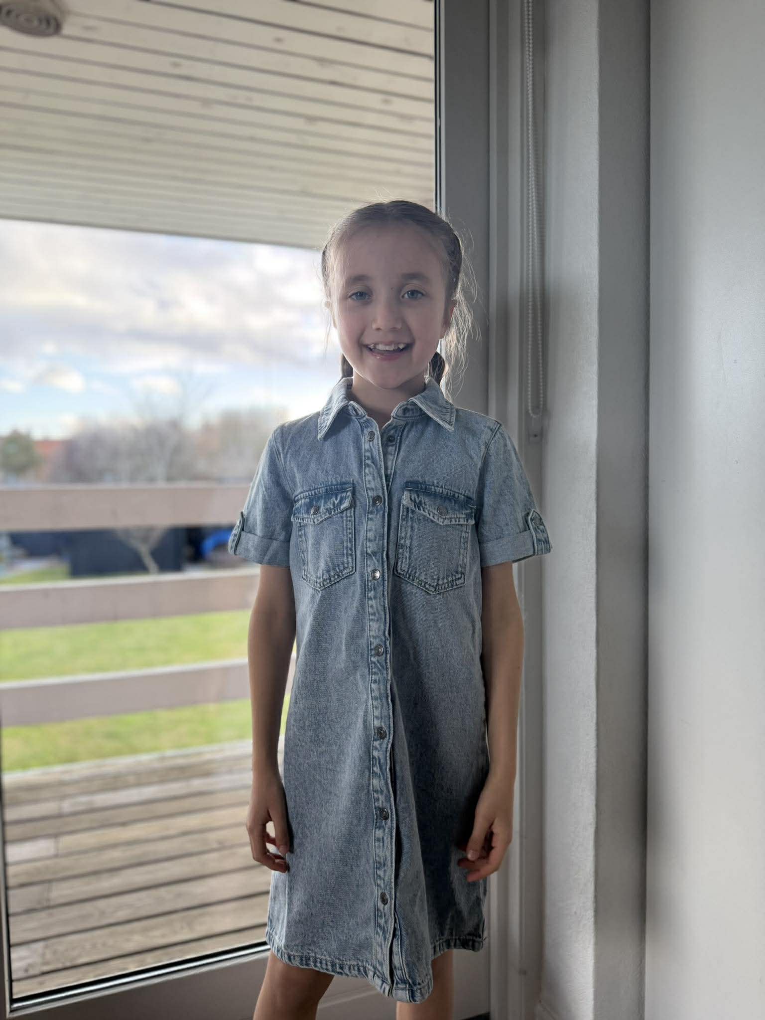 VMJENNIE Short Dress - Light Blue Denim