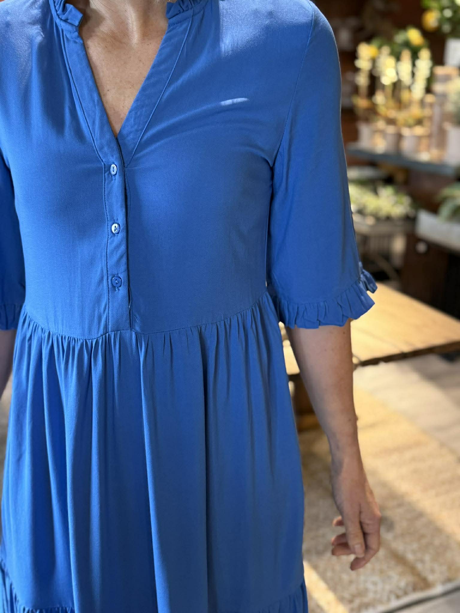 VMEASY Long Dress - Nebulas Blue