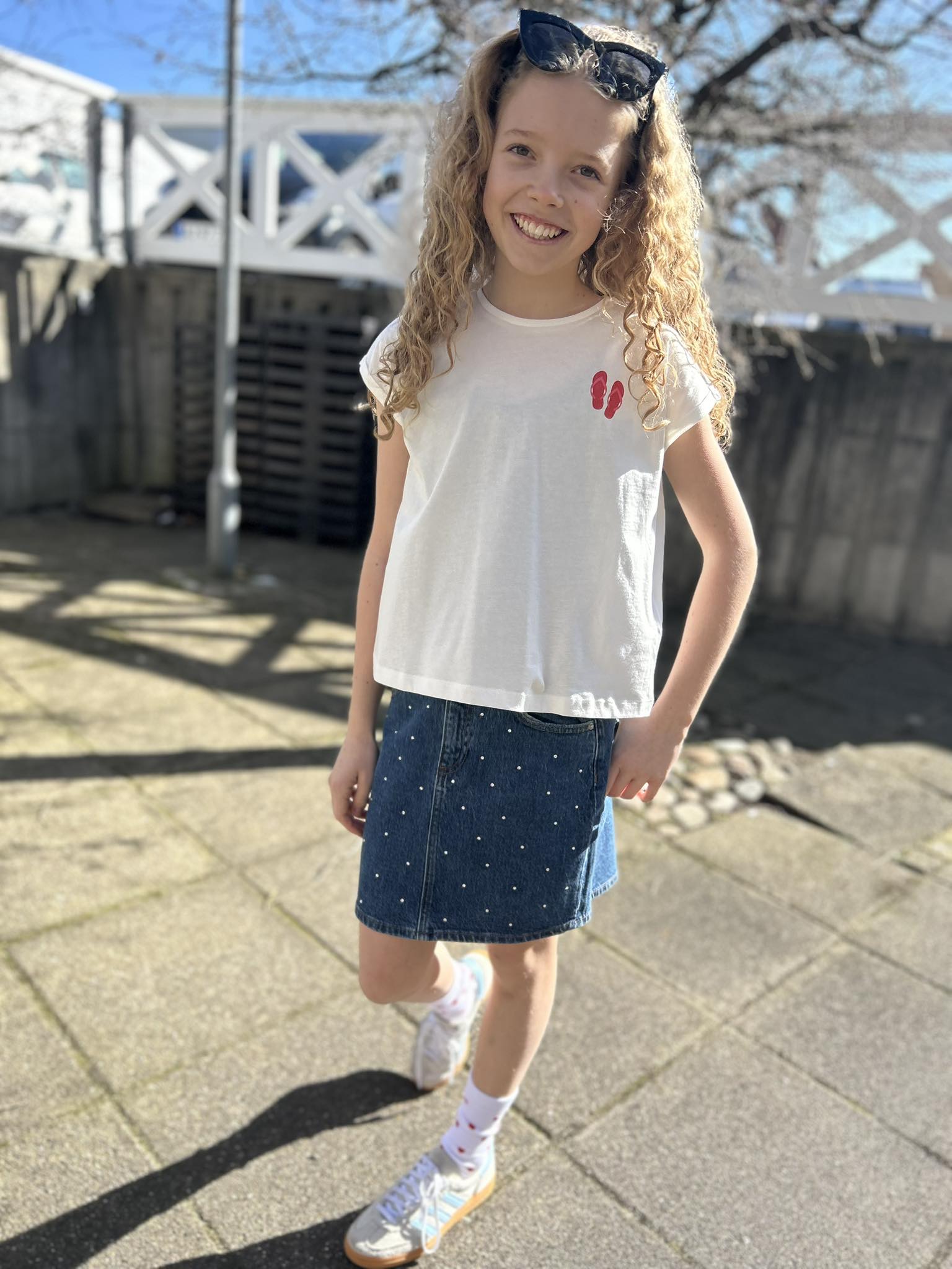VMTESSA Short Skirt - Medium Blue Denim