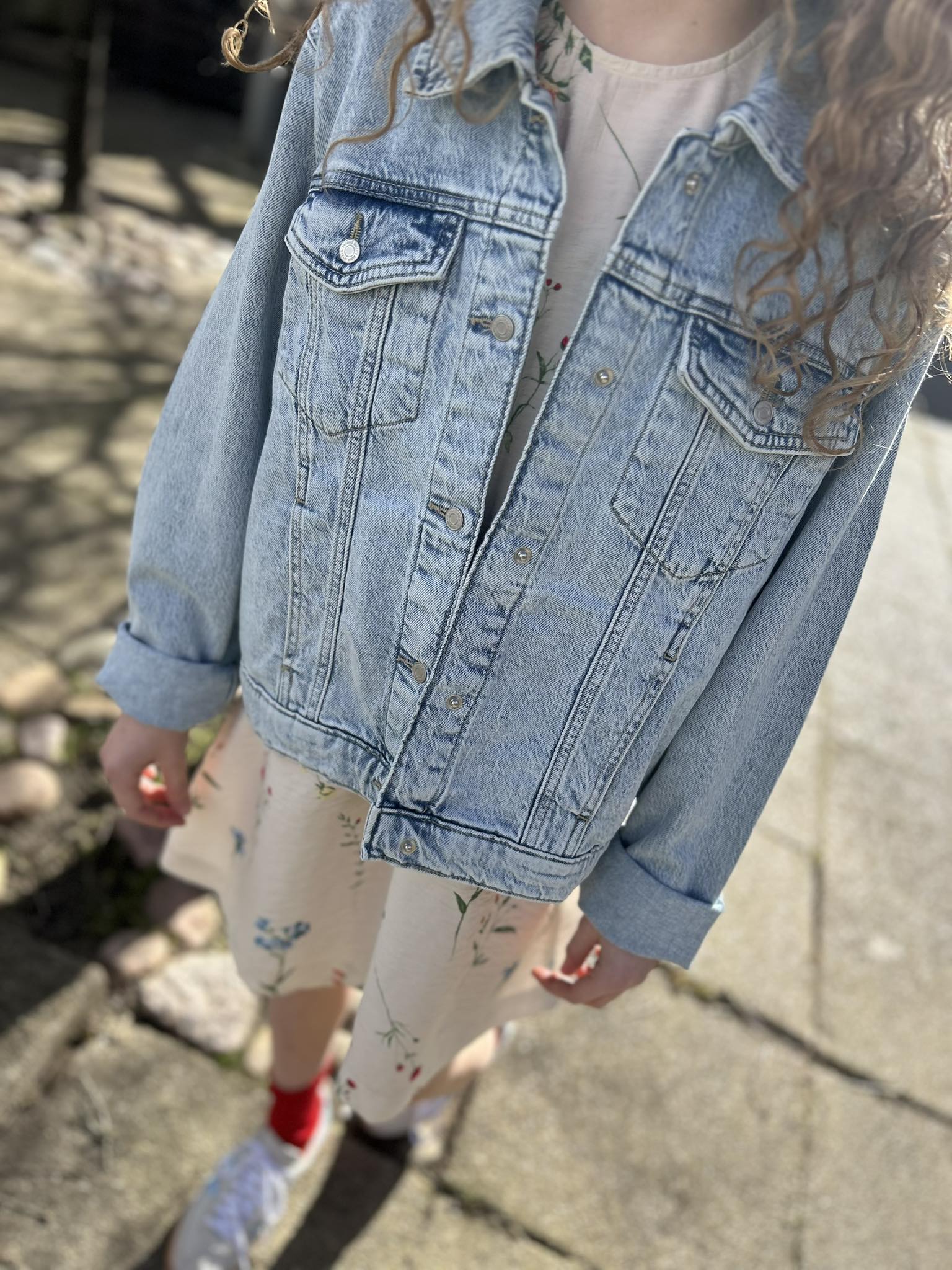VMTESSA Denim Jacket - Light Blue Denim
