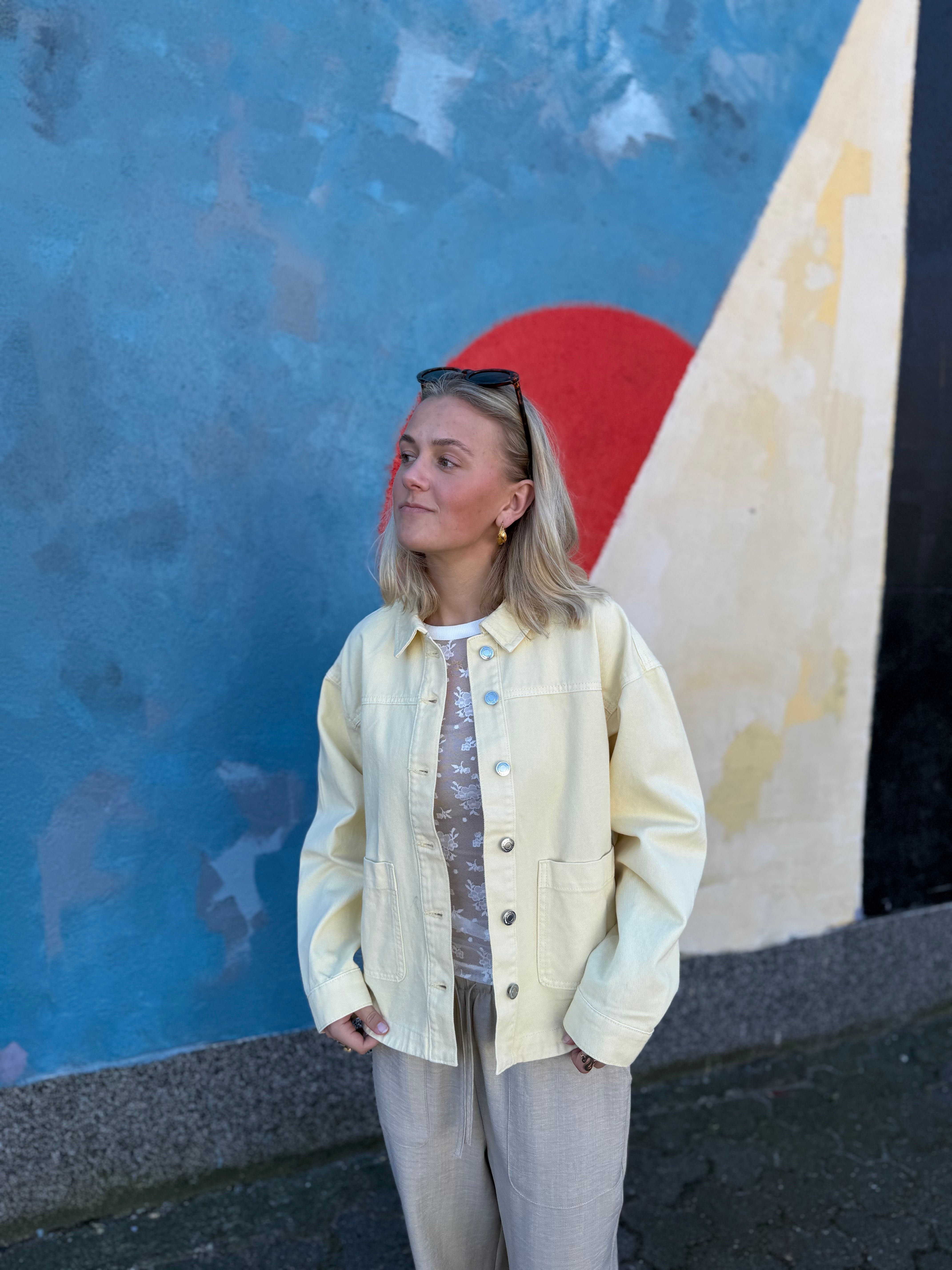 VMJAMIE Denim Jacket - Mellow Yellow
