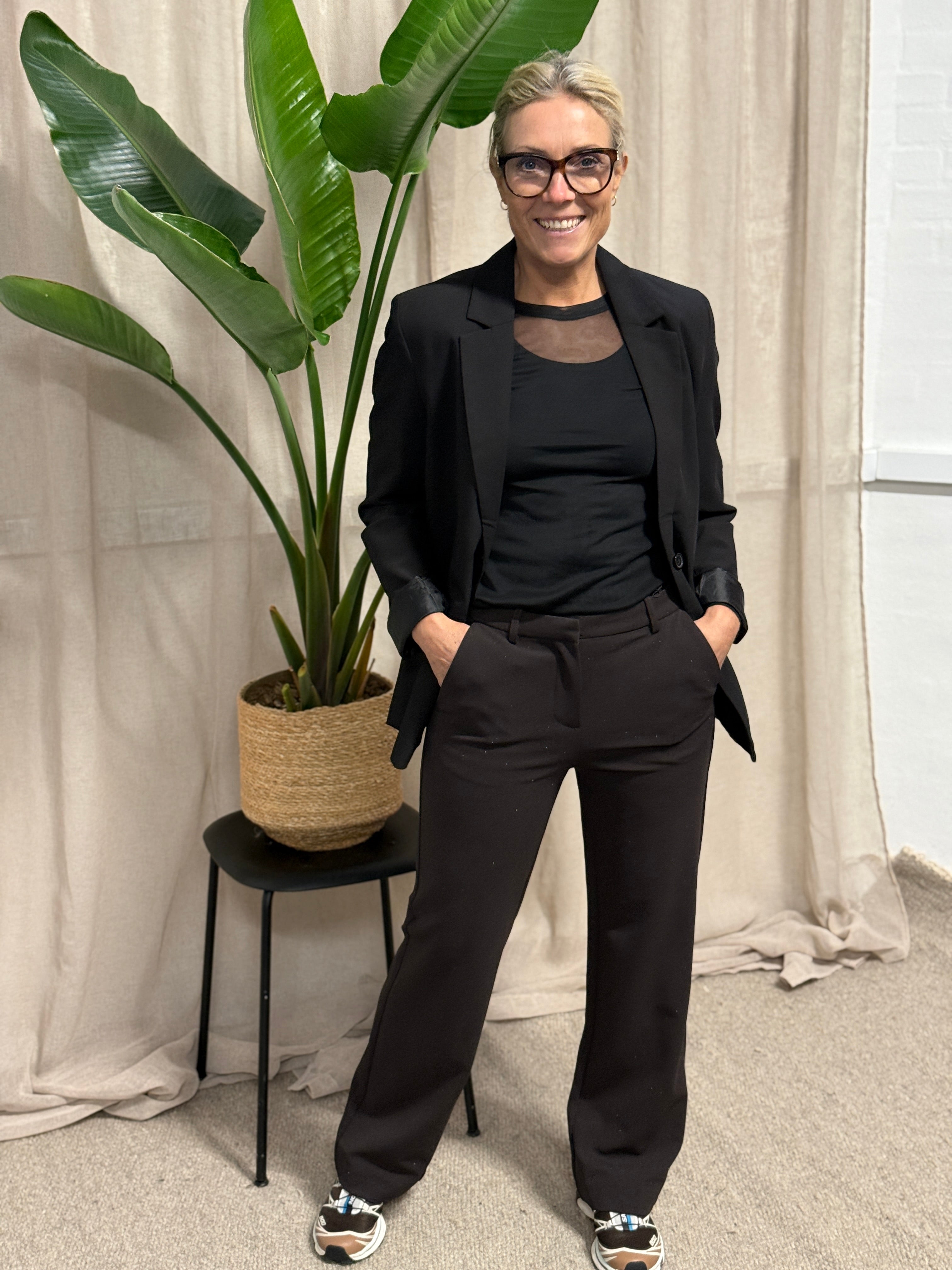 VMZAMIRA Trousers - shimmer Chocolate Torte