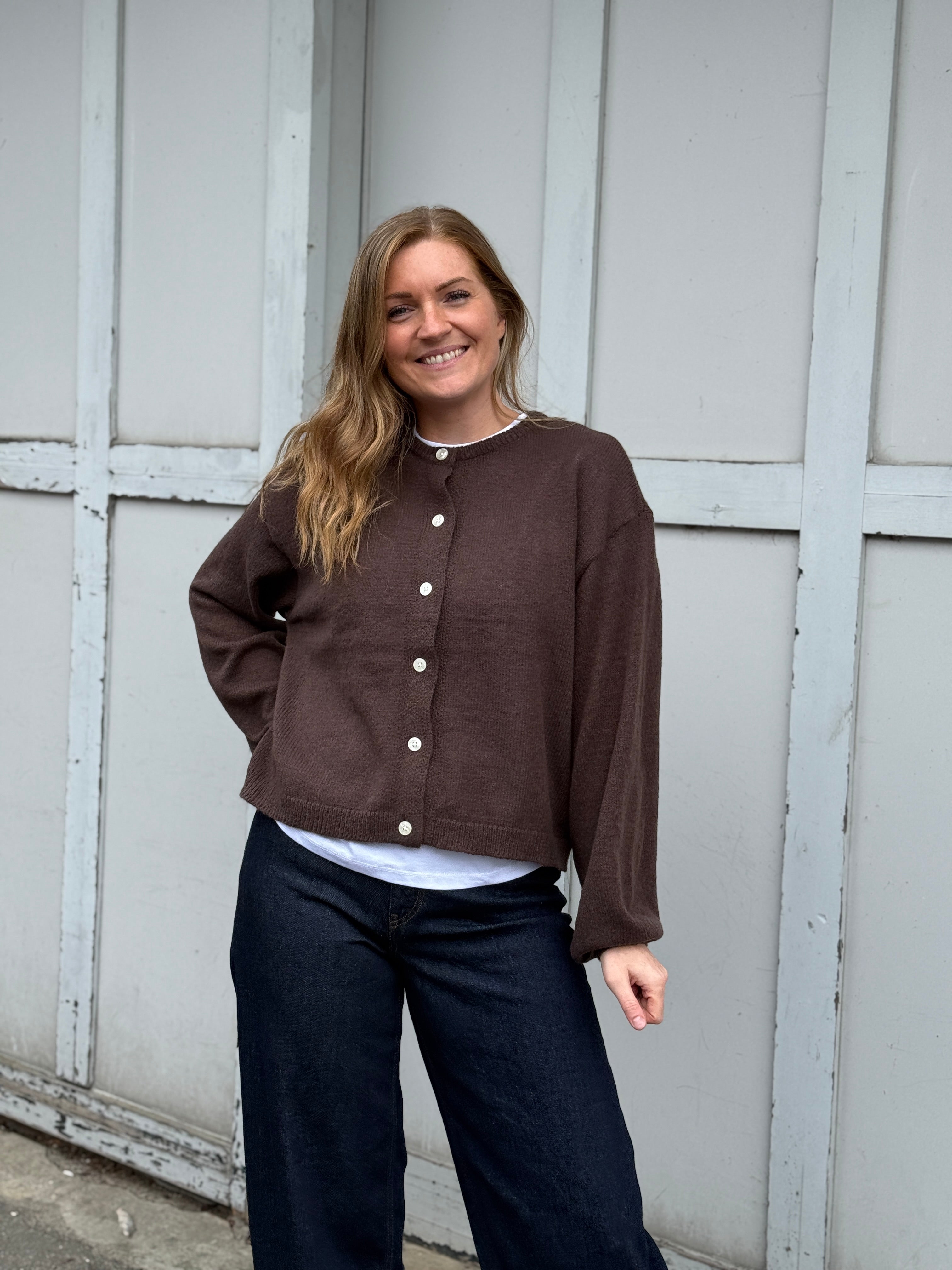 PCIDA Knitted Cardigan - Hot Fudge