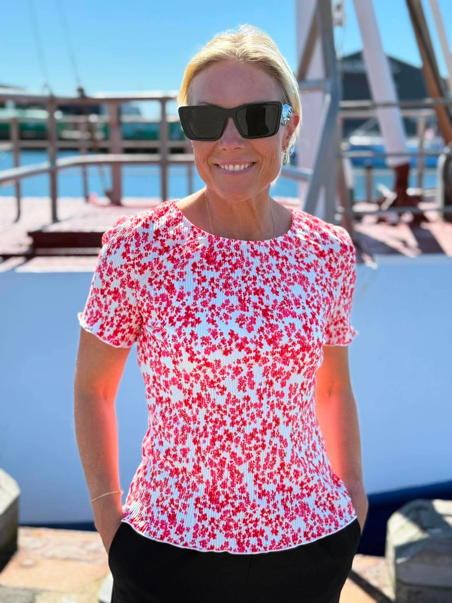 PCFLORA T-shirt - Cloud Dancer