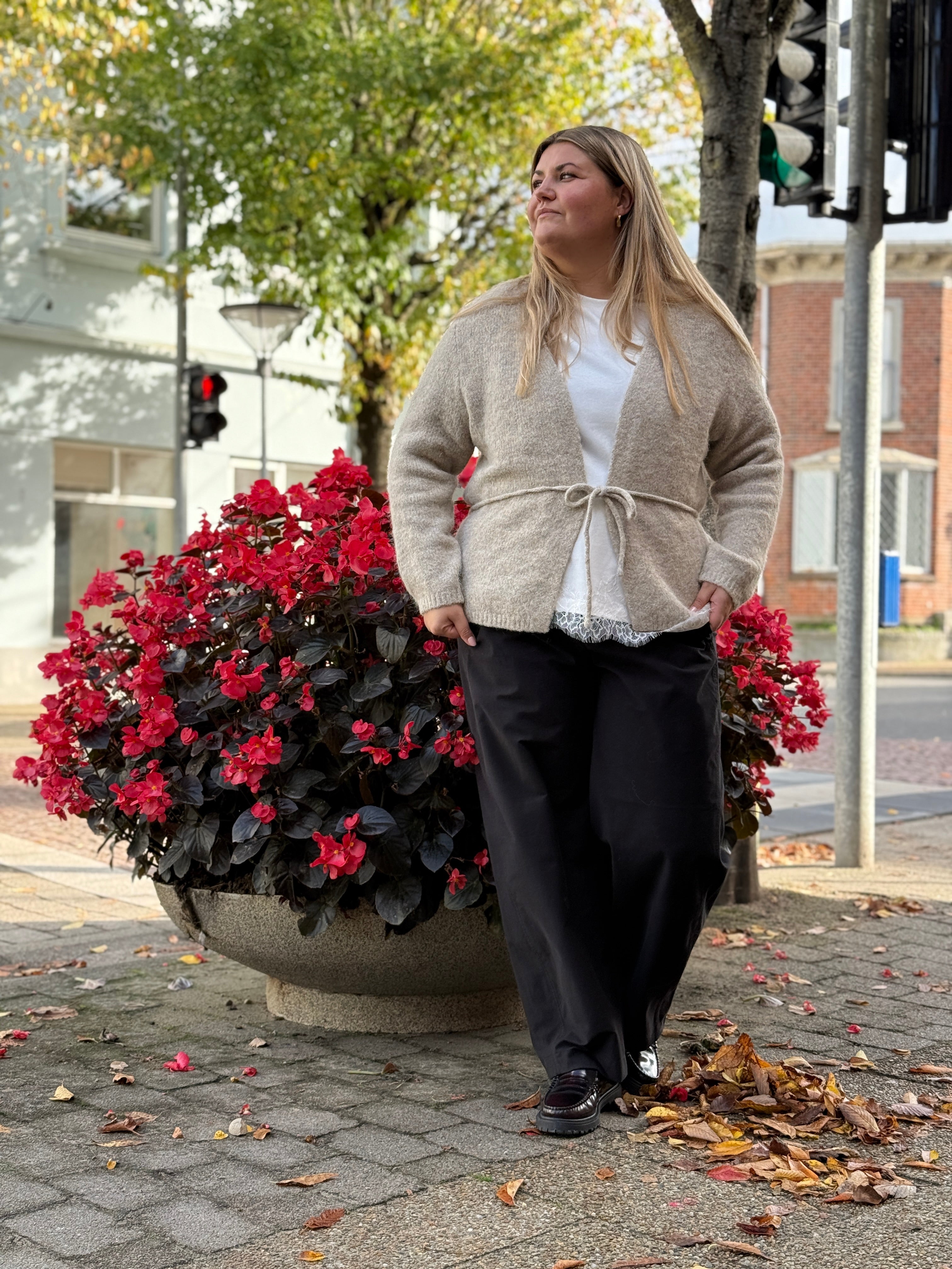 VMCCORA Knitted Cardigan - Silver Mink