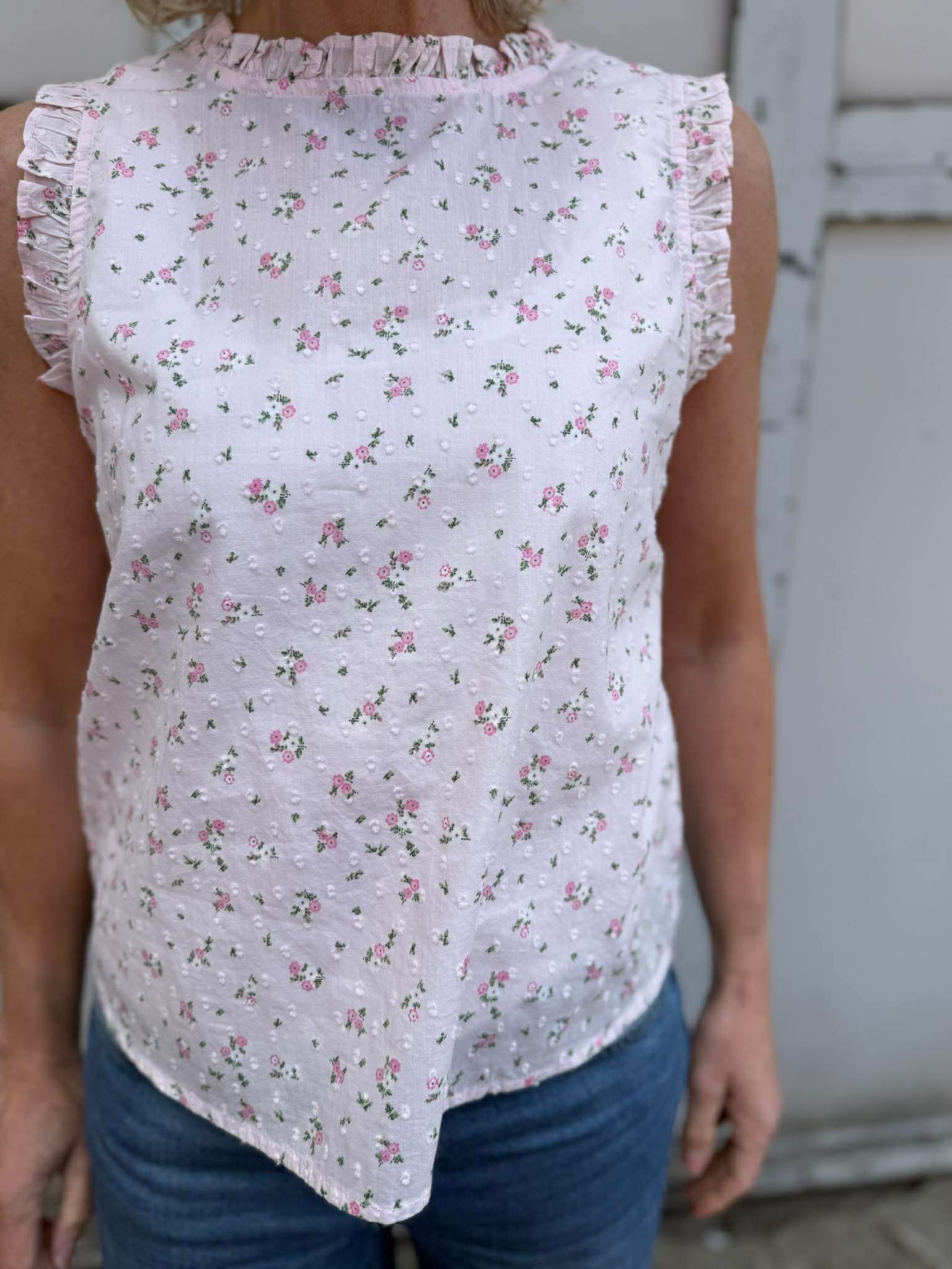 VMTRINE Top - Pink-A-Boo x Blomster