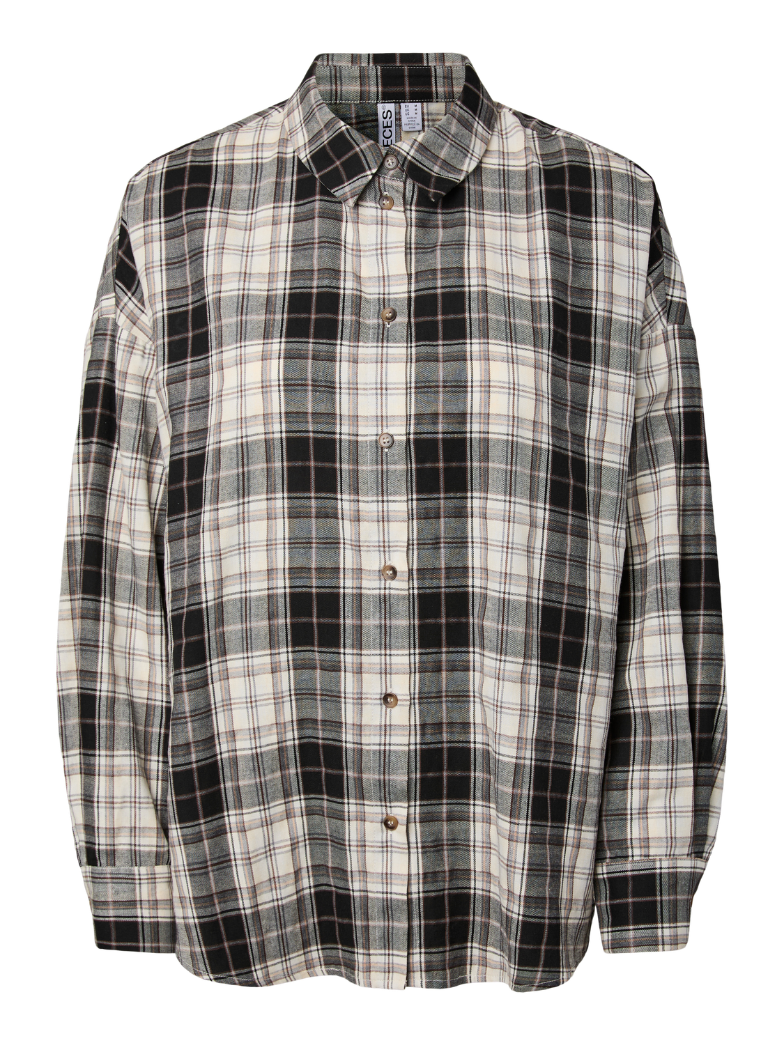 PCJANE Shirt - Grå x creme