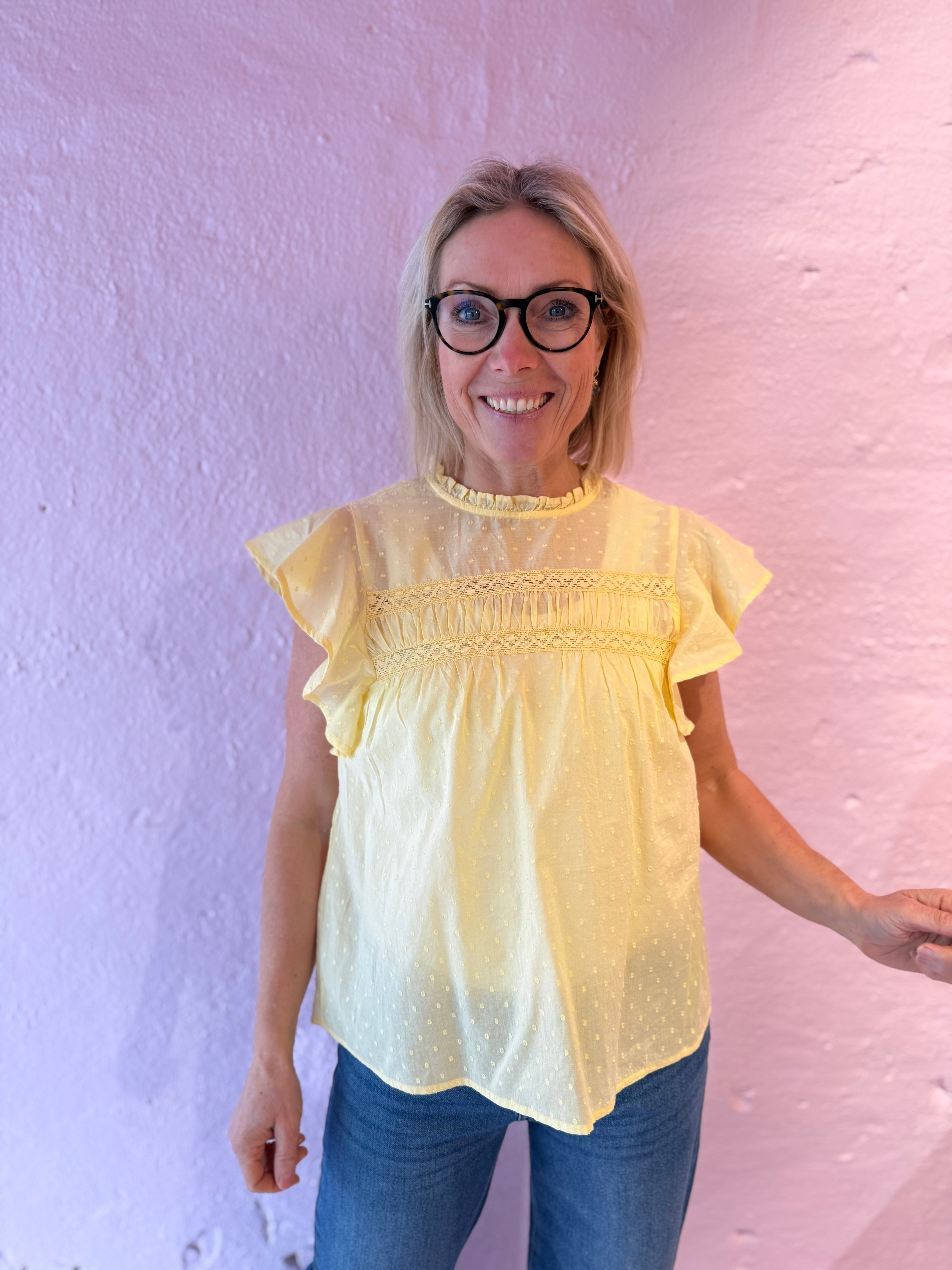 VMTRINE Top - Pale Banana