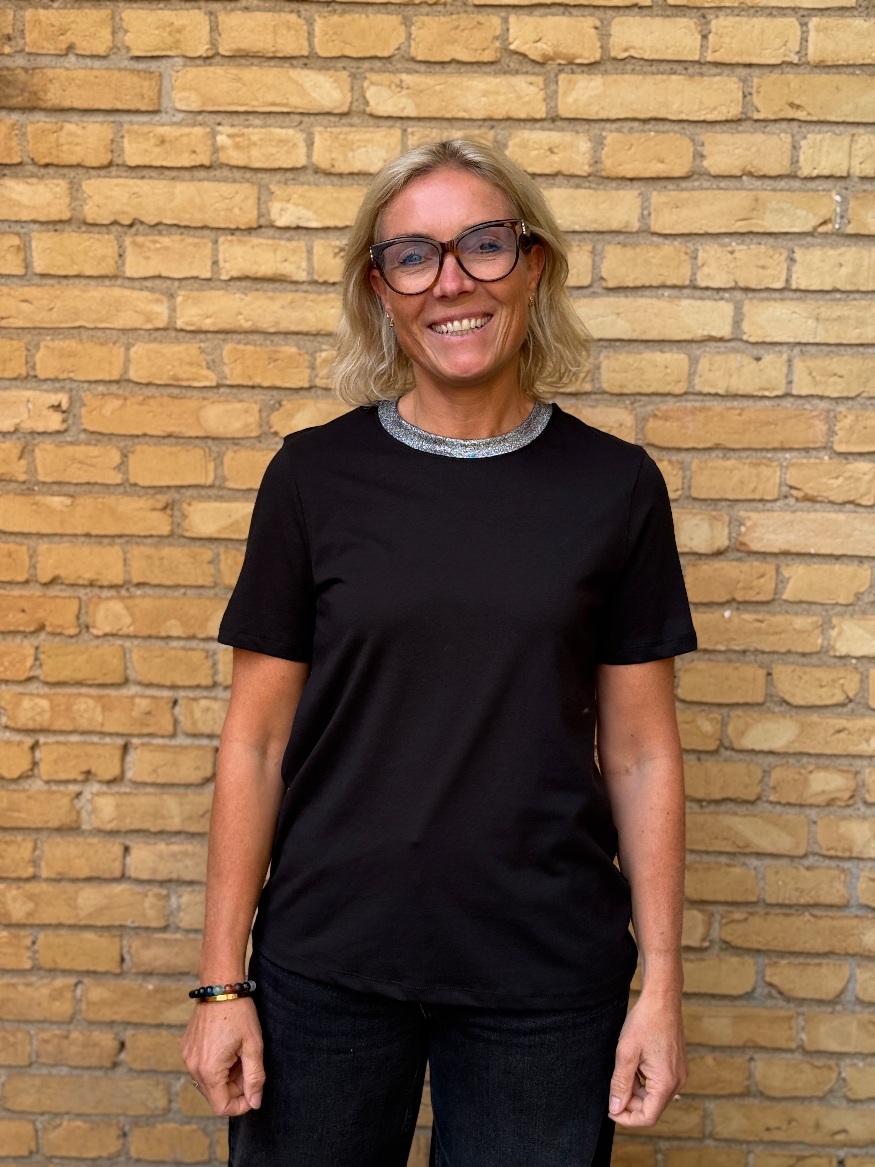 PCRIA T-Shirt - Black x Glitter