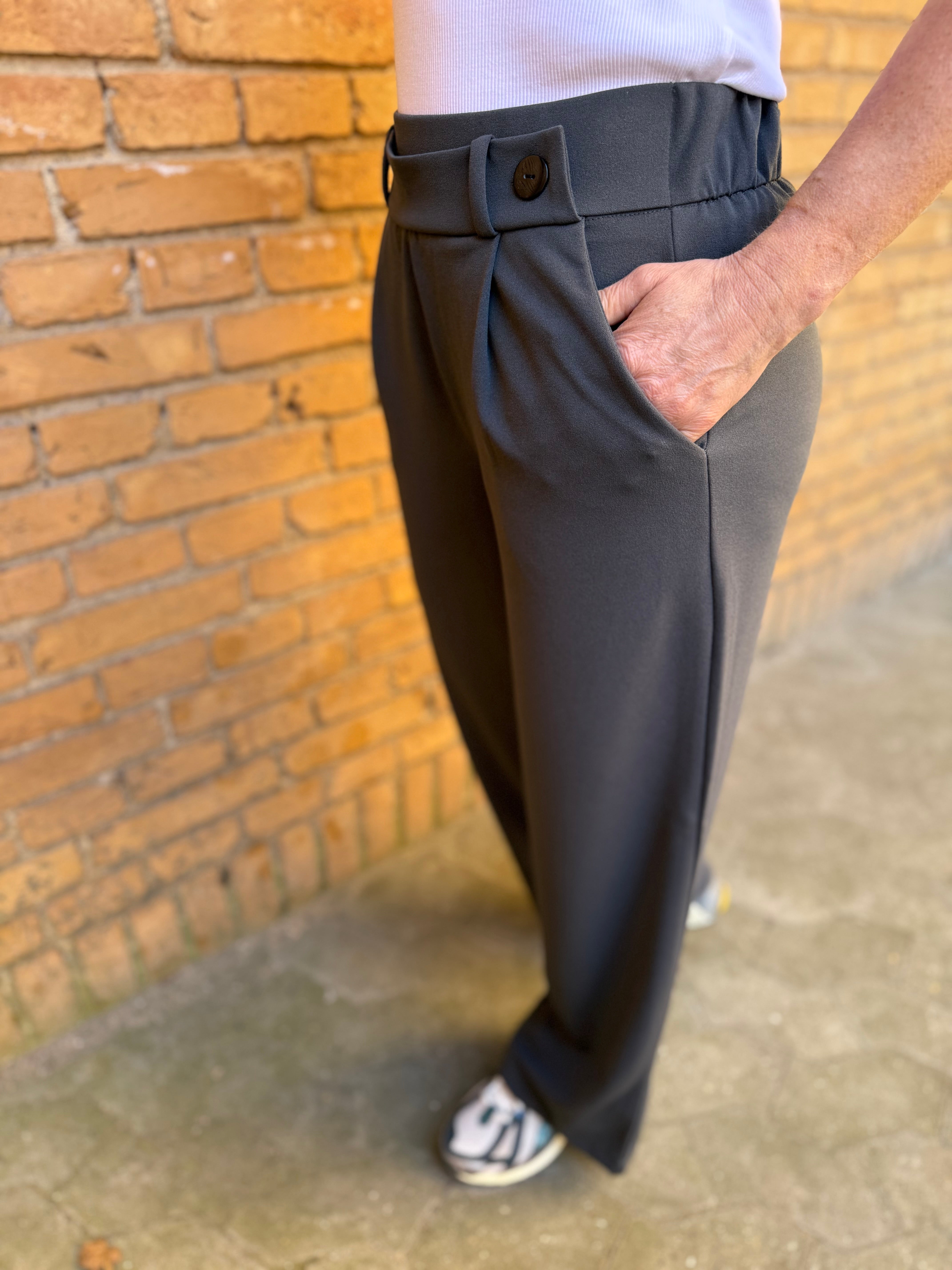VMSTAR Trousers - Grey Pinstripe