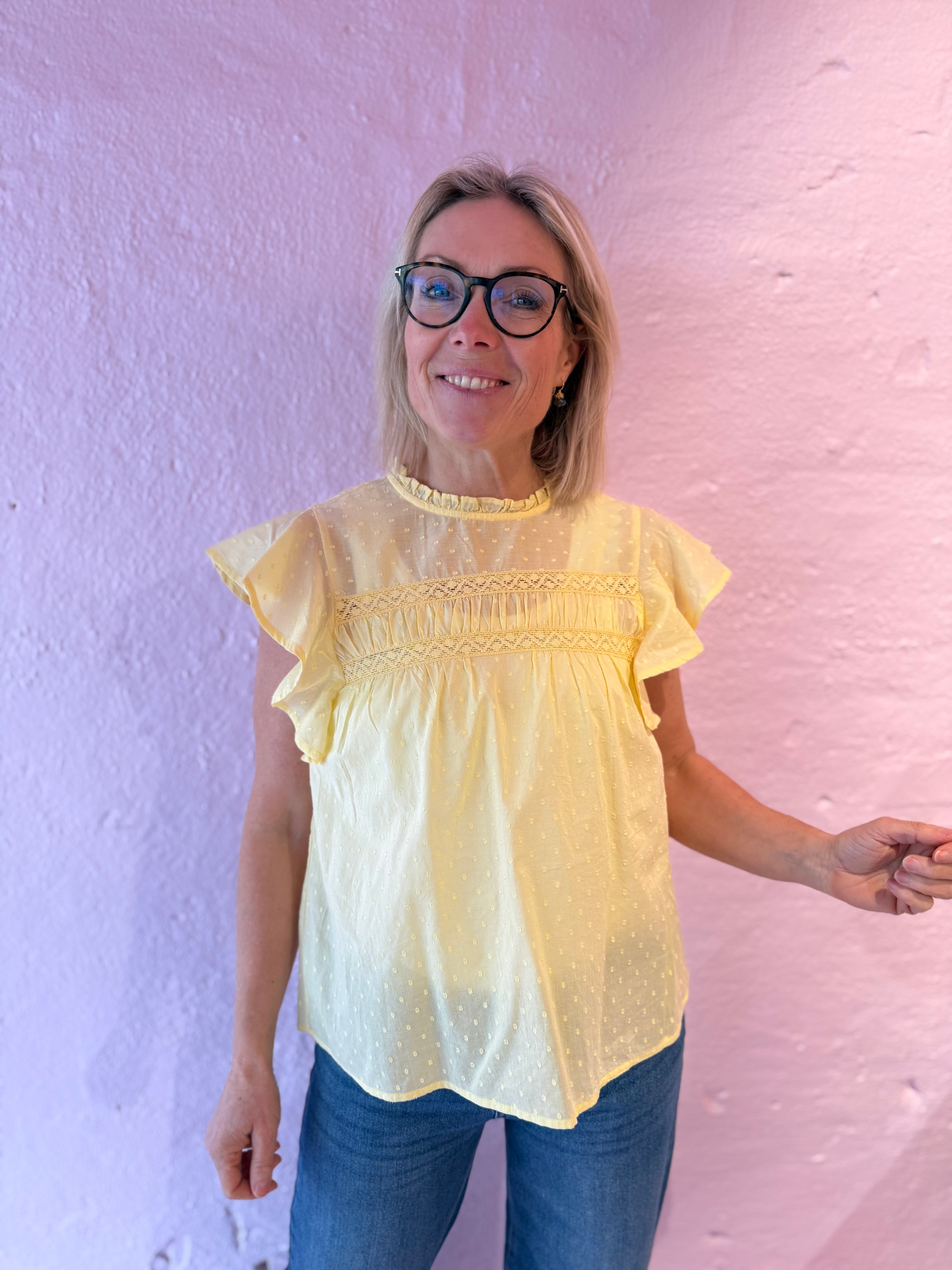 VMTRINE Top - Pale Banana