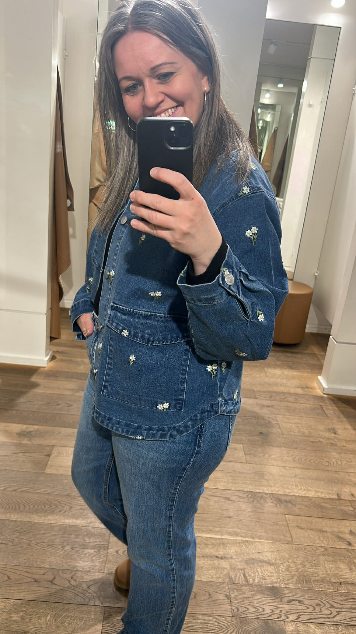 PCFLORA Denim Shirt - Medium Blue Denim