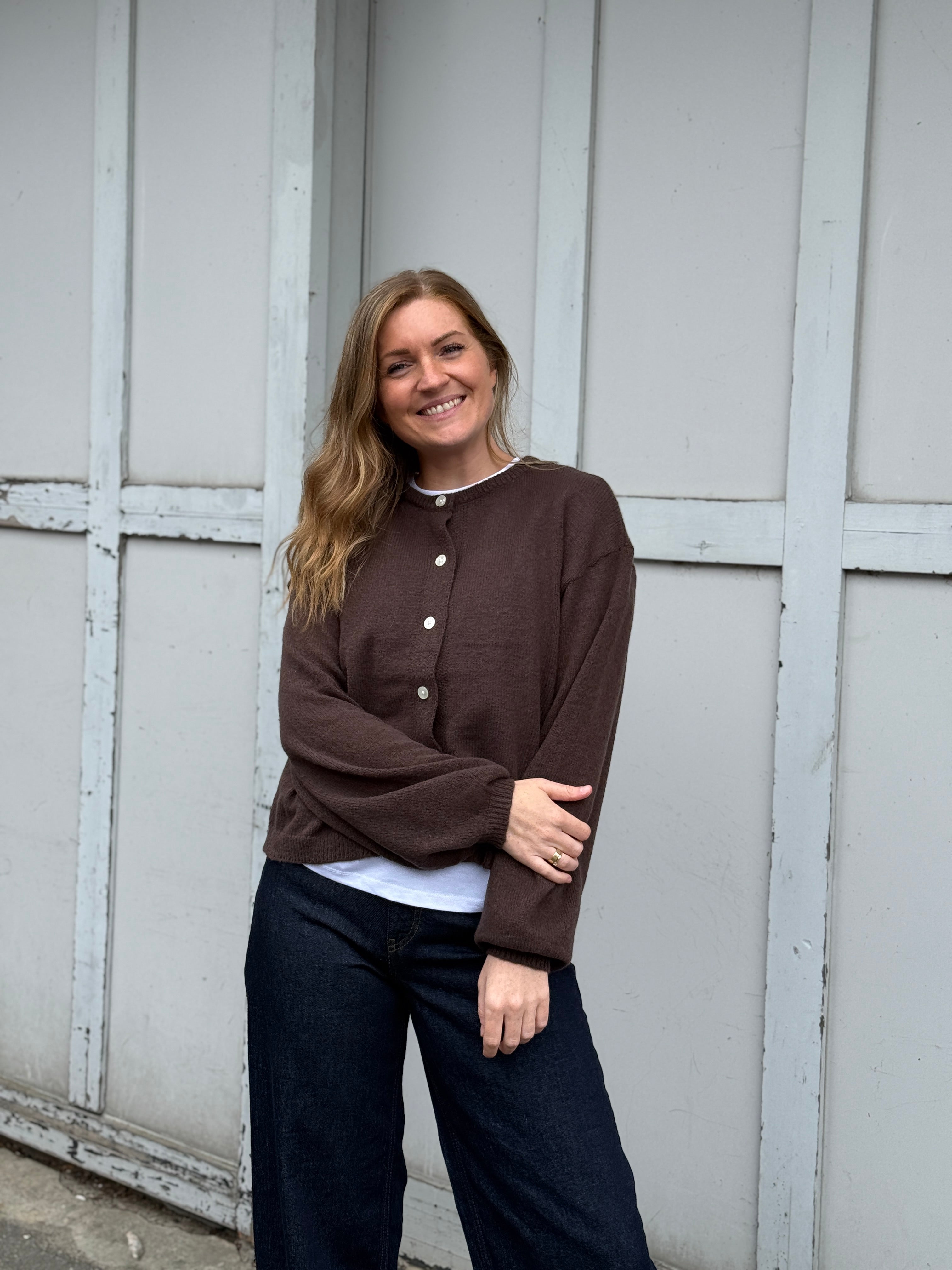 PCIDA Knitted Cardigan - Hot Fudge