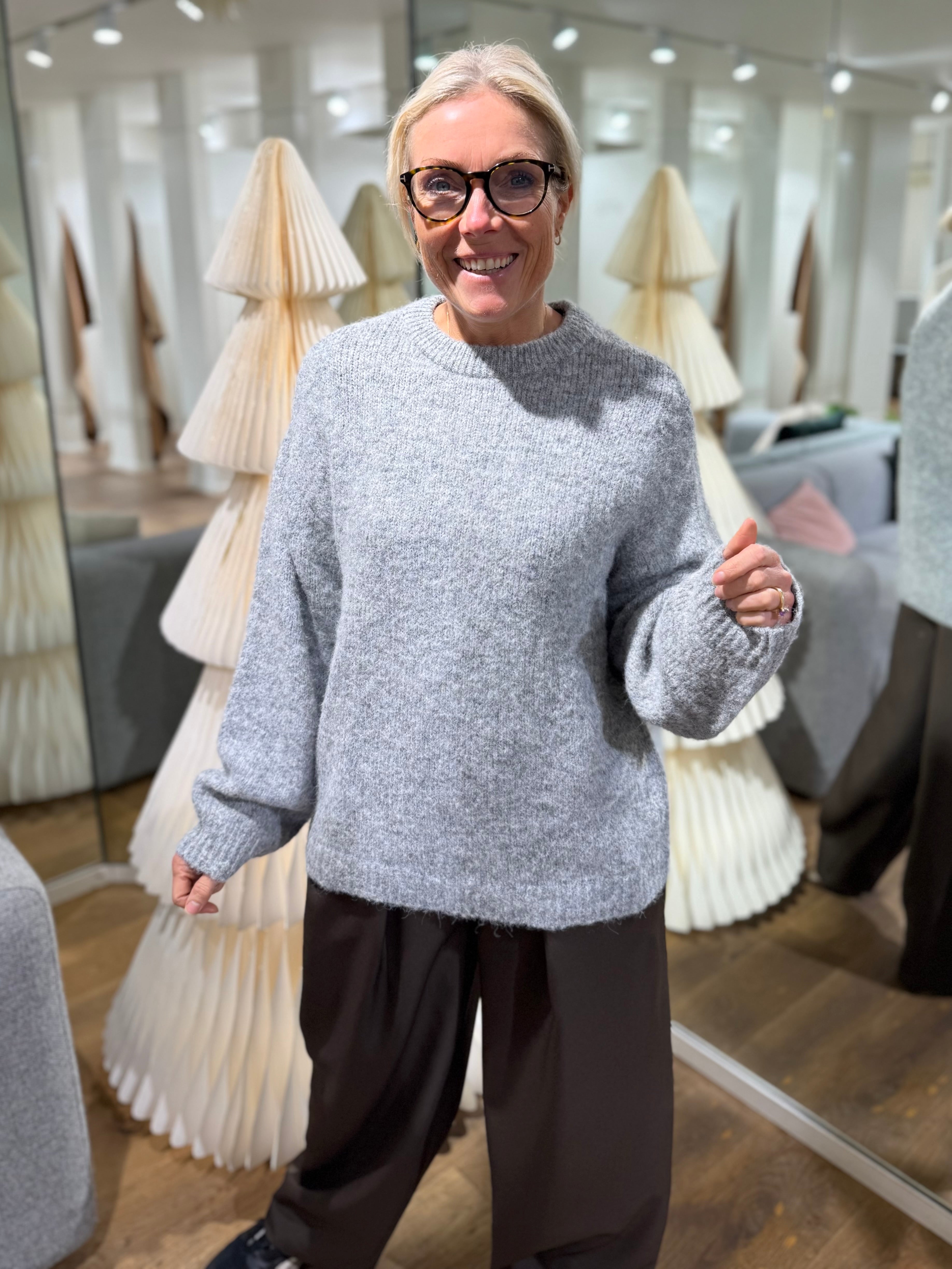 VMSORRENTO Pullover - Light Grey Melange