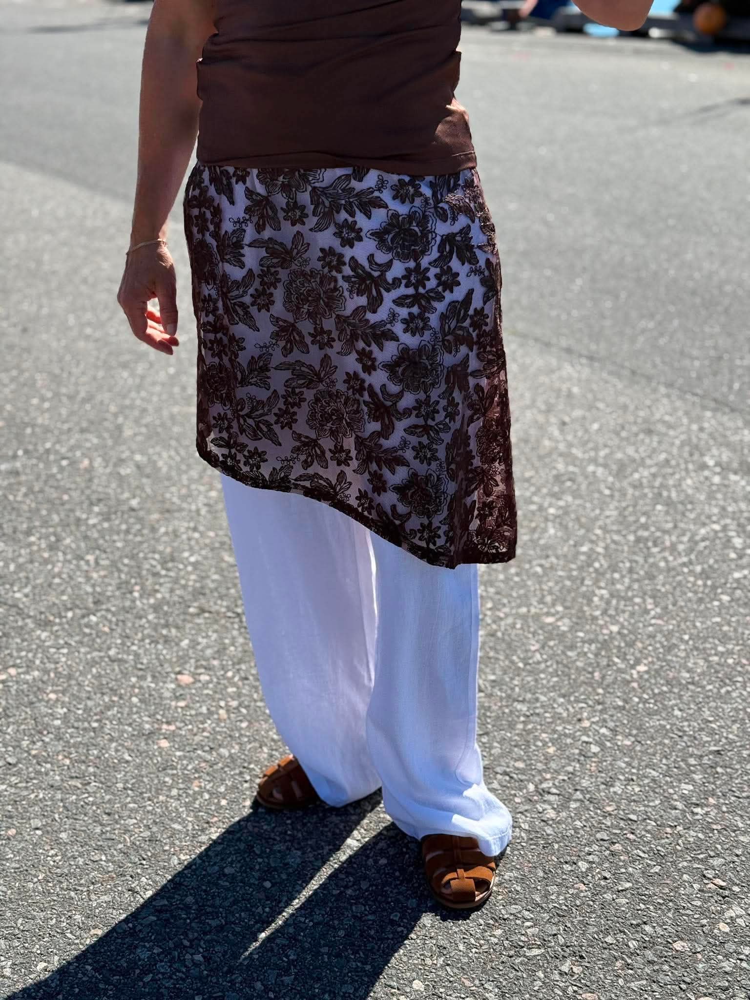 PCJOVA Midi Skirt - Hot Fudge