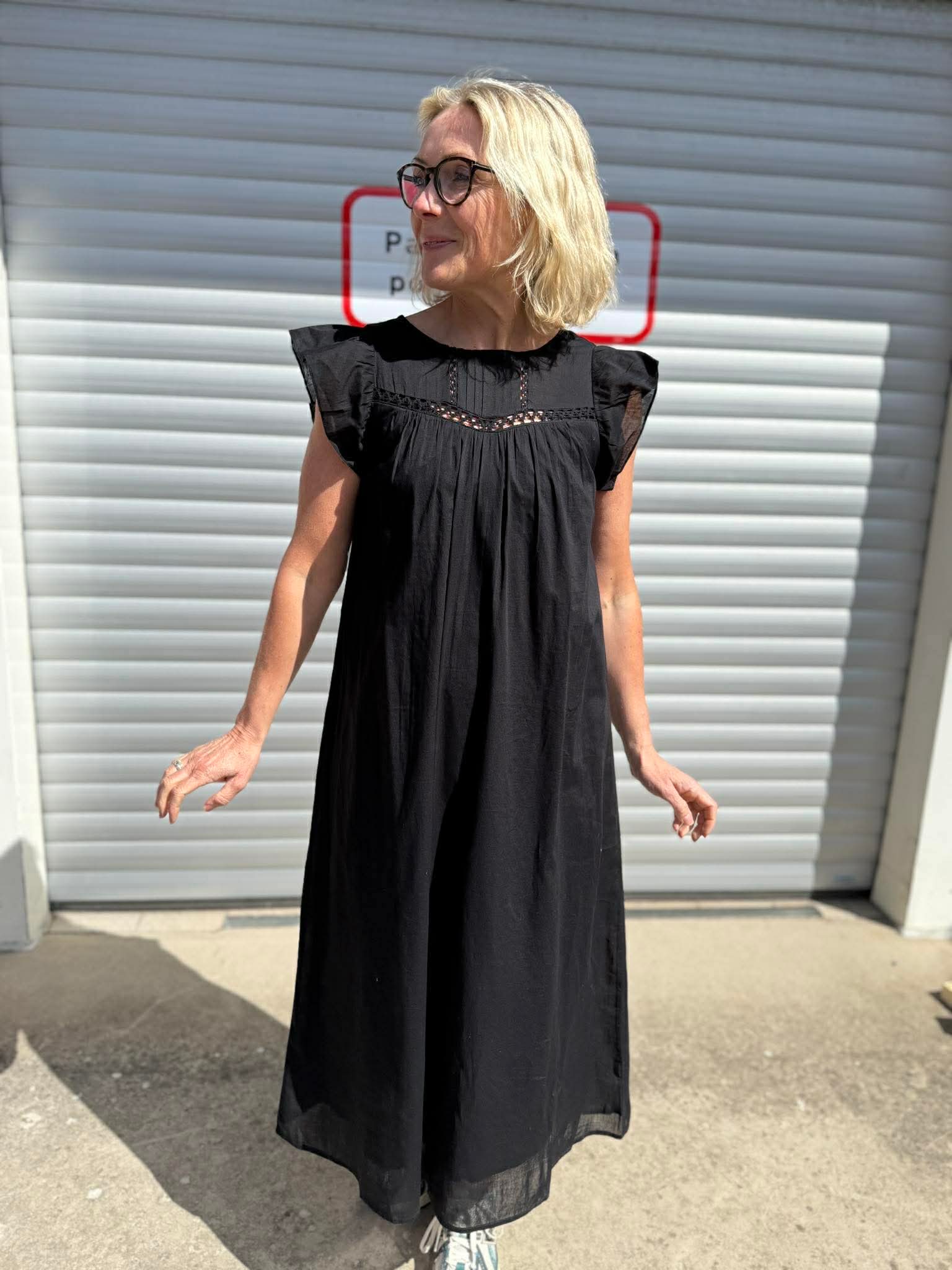 PCASTRID Midi Dress - Black
