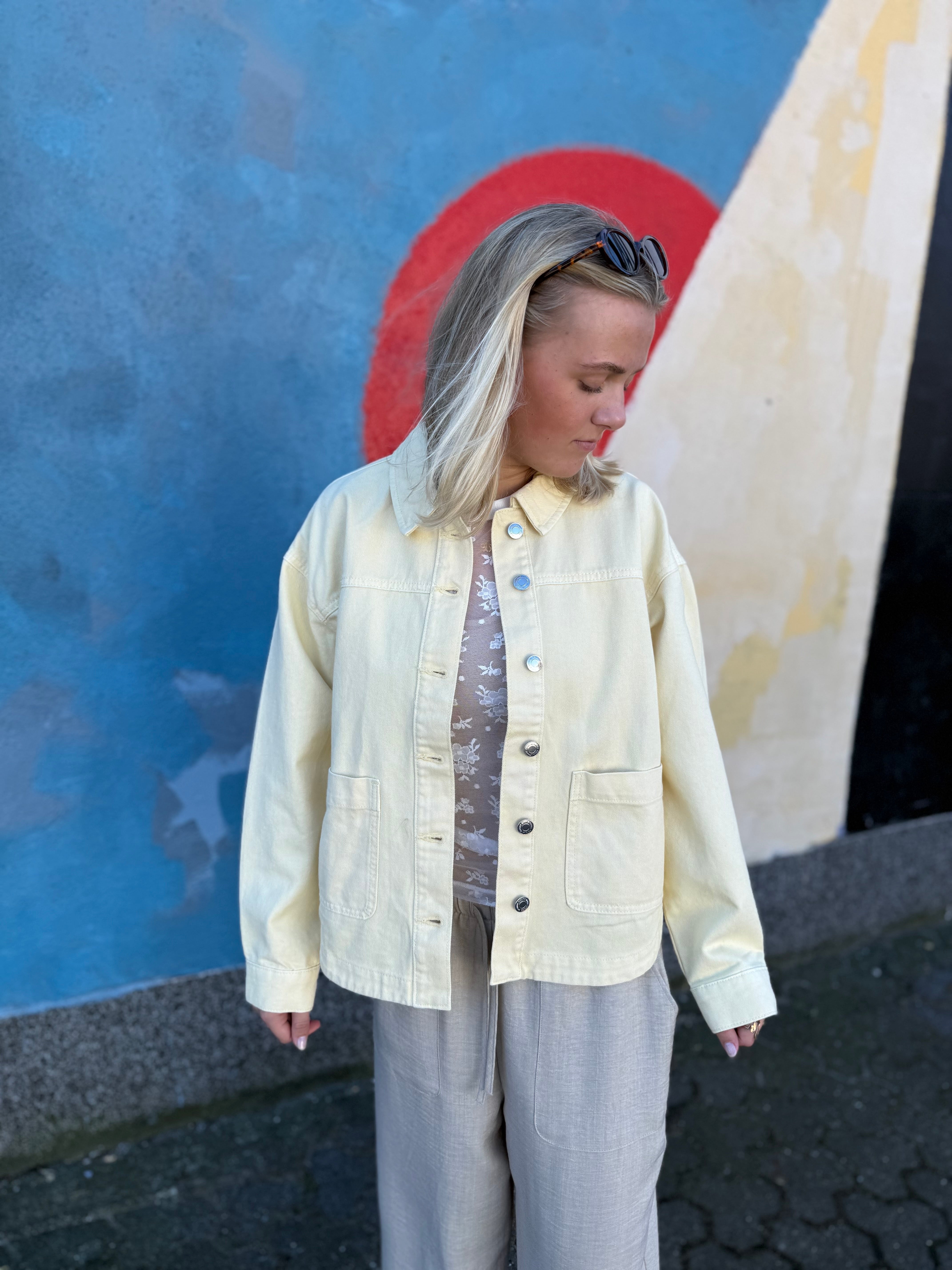 VMJAMIE Denim Jacket - Mellow Yellow