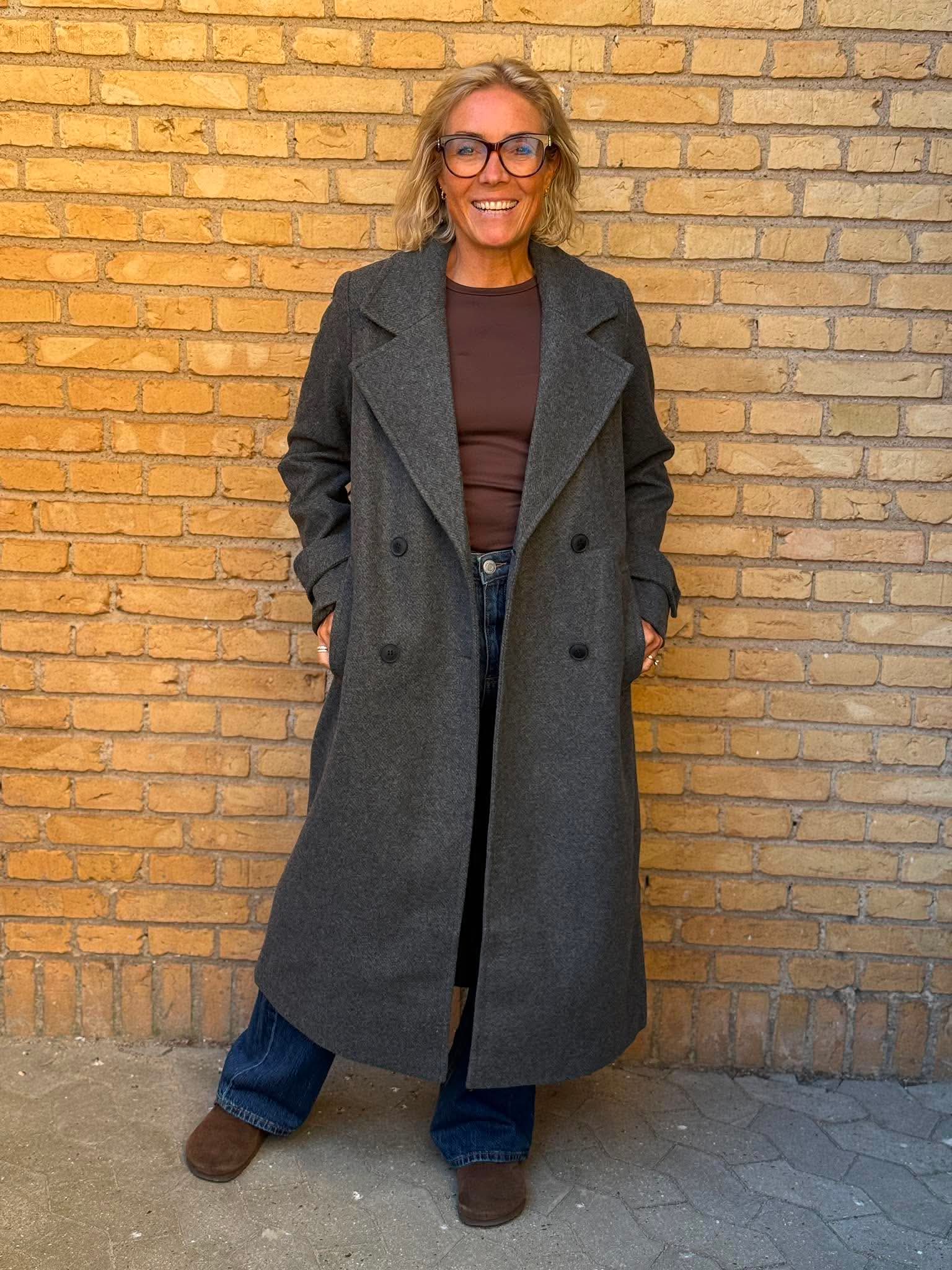 VMEVA Coat - Medium Grey Melange