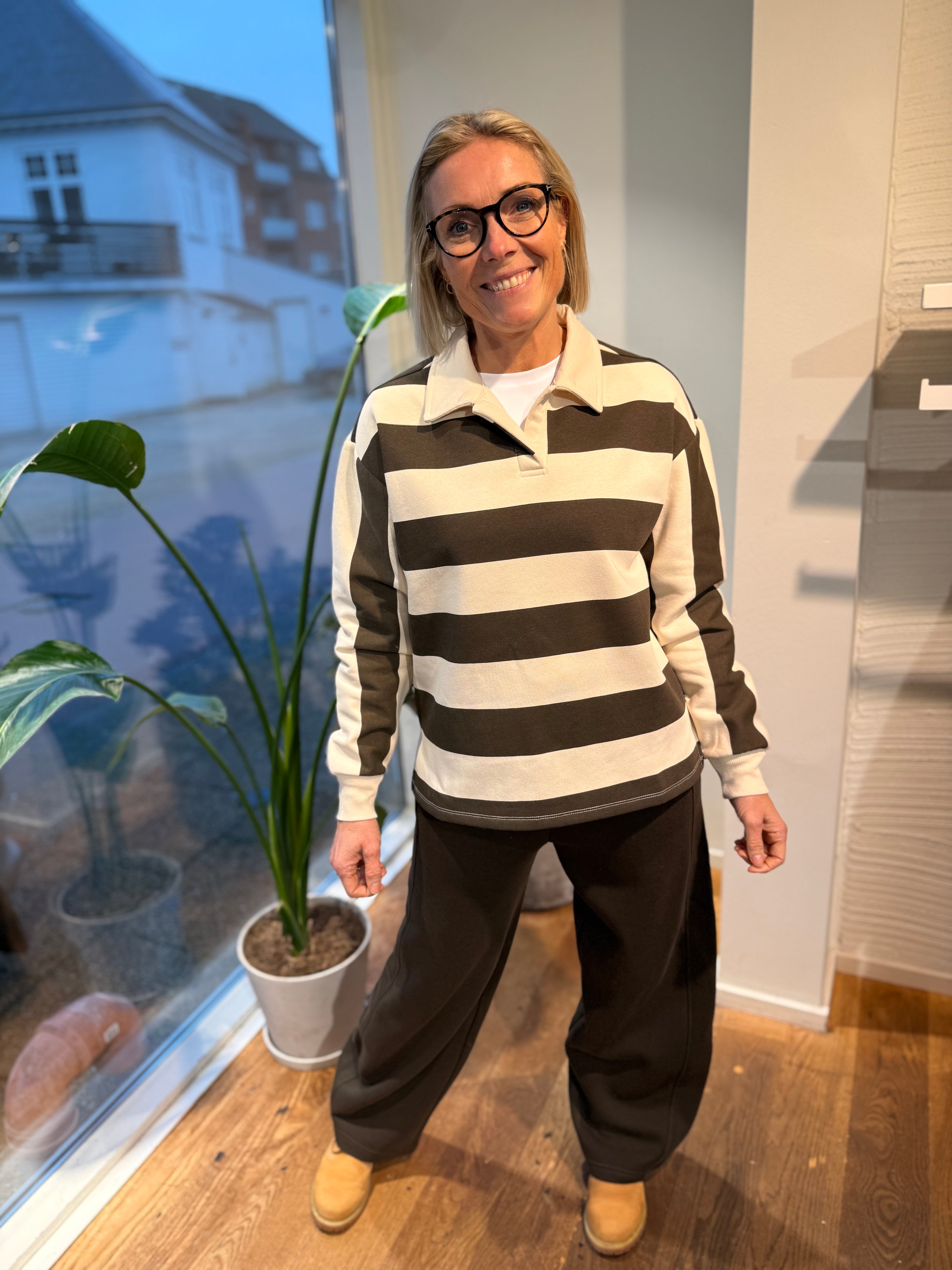 PCFILUCCA Polo-Shirt - Brun/creme