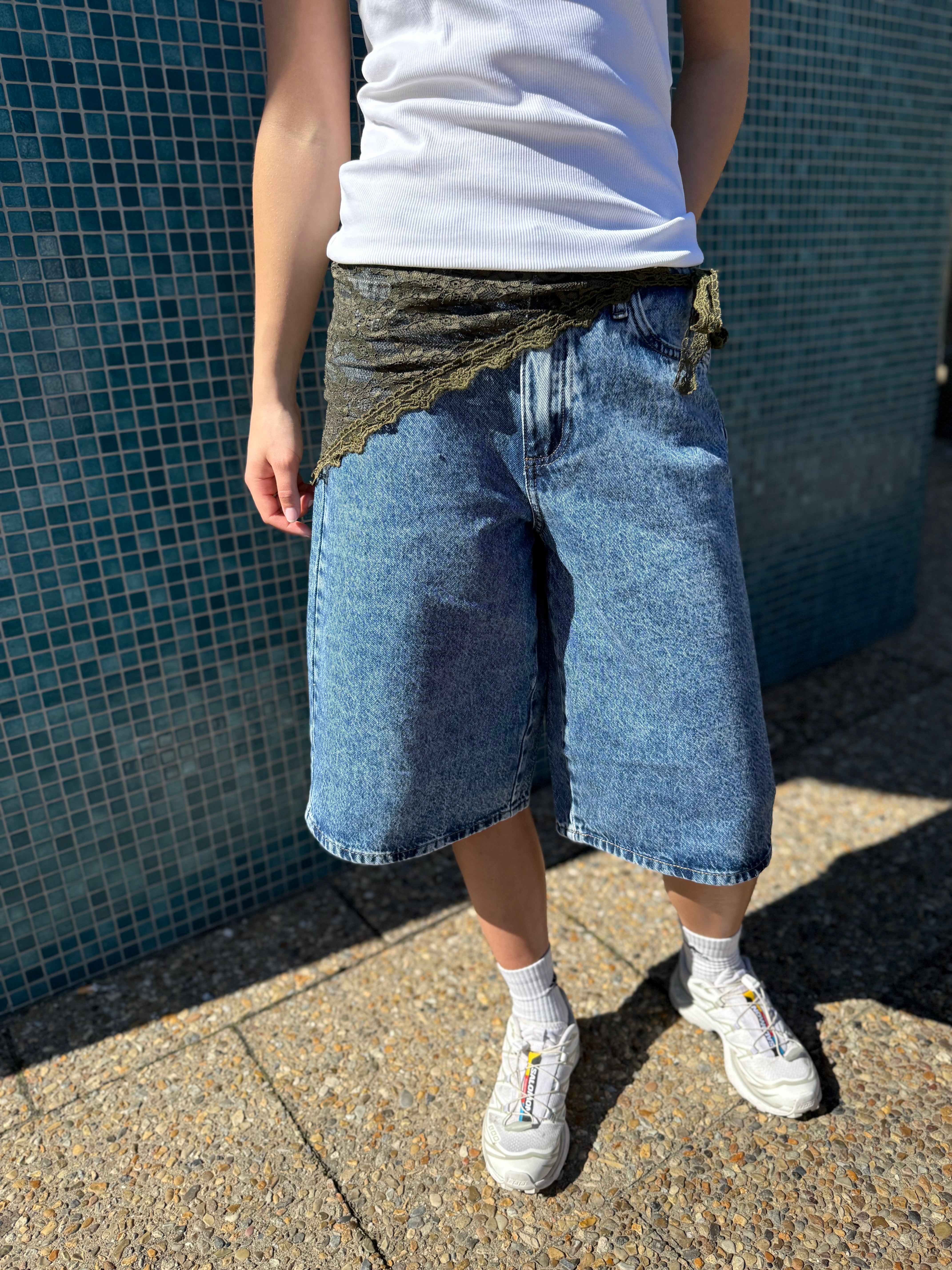 PCSKY Shorts - Medium Blue Denim