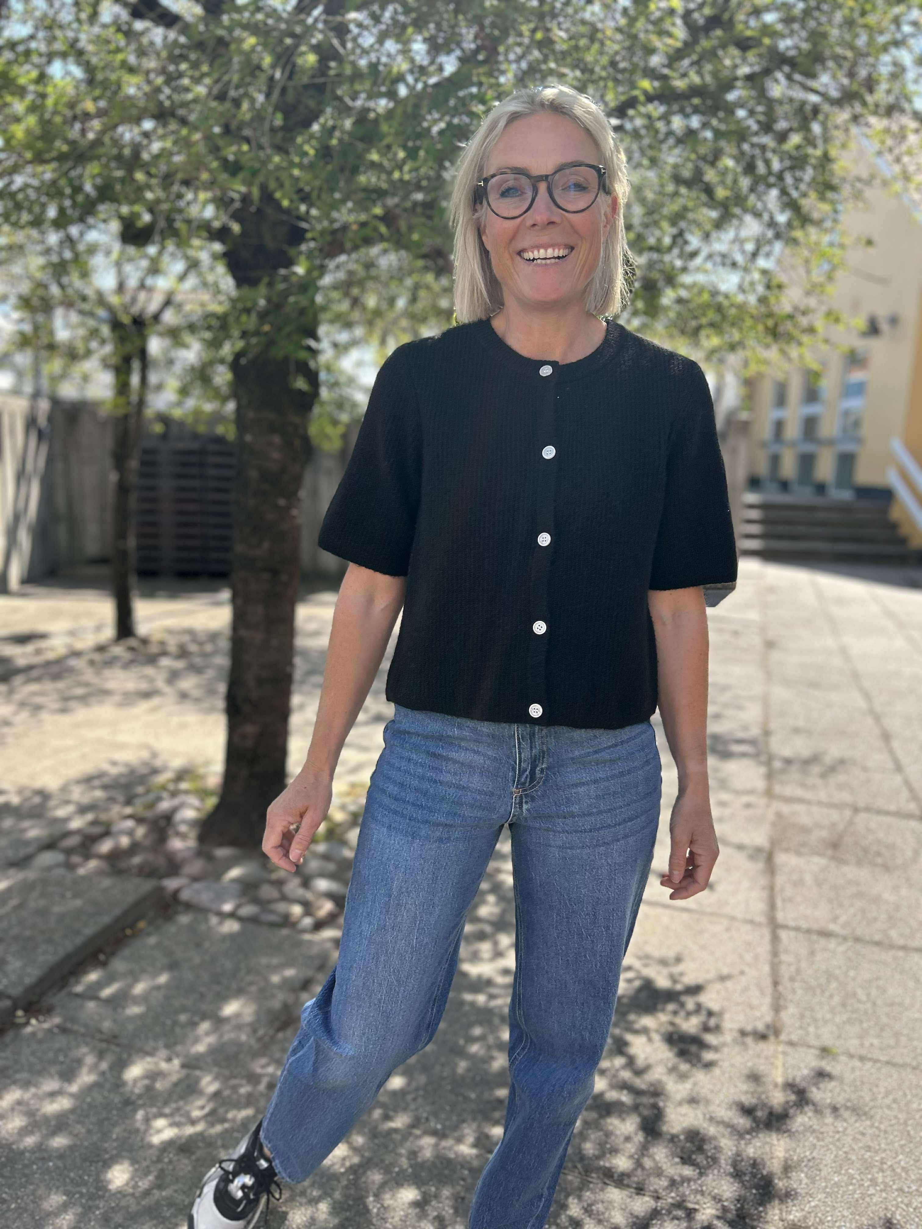 PCSILLY Knit Cardigan - Black