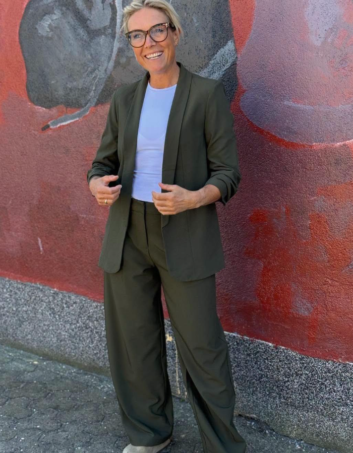 PCBOSELLA Trousers - Forest Night
