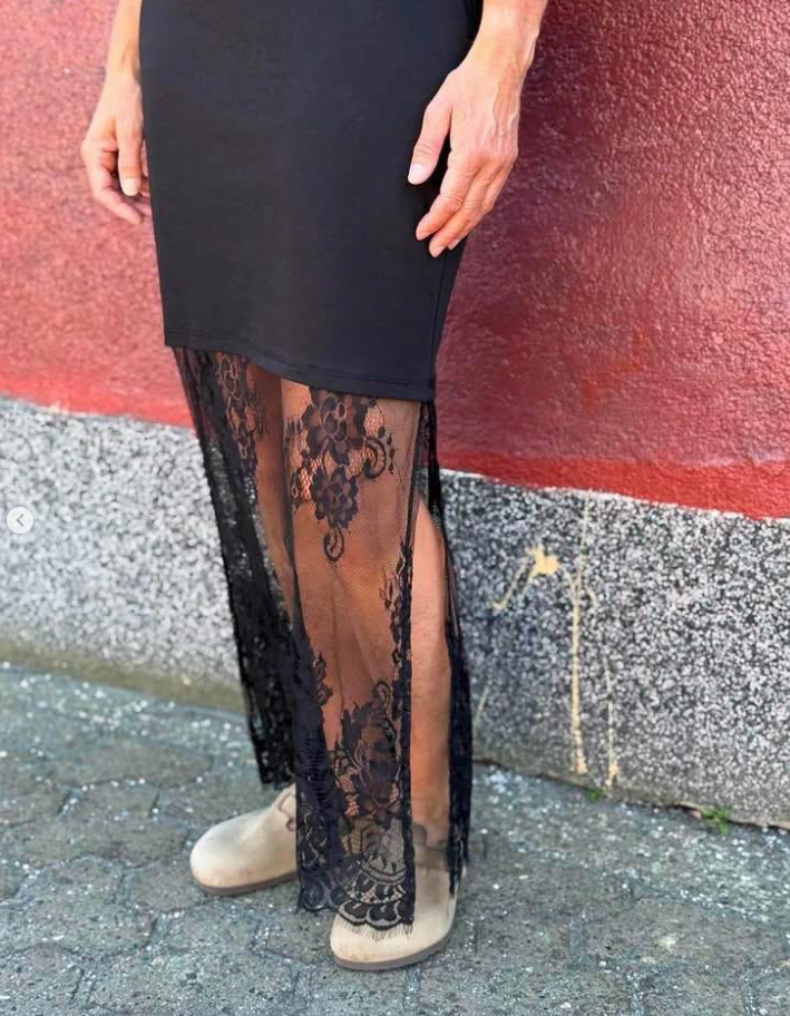 PCMAVE Long Dress - Black