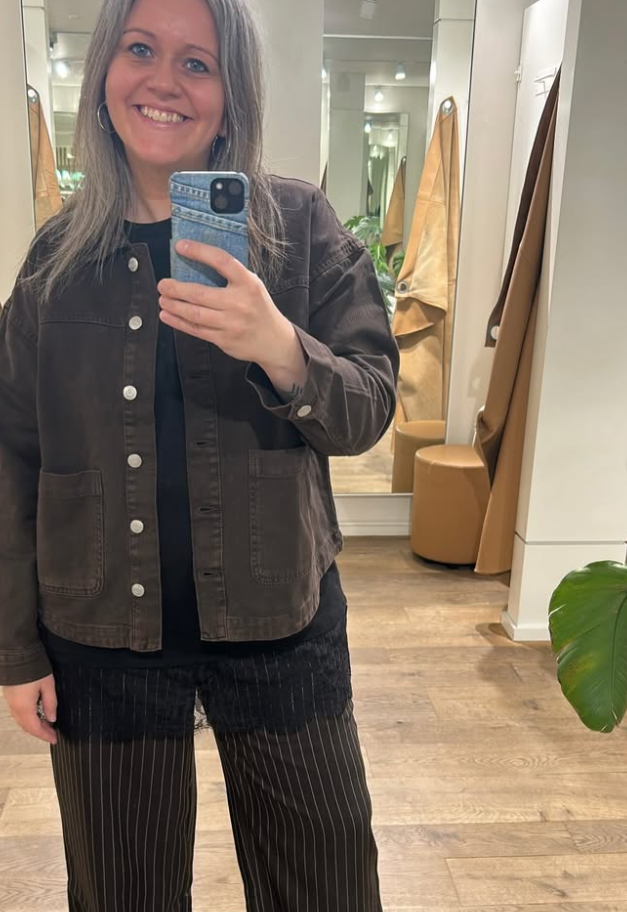 VMJAMIE Denim Jacket - Chocolate Torte