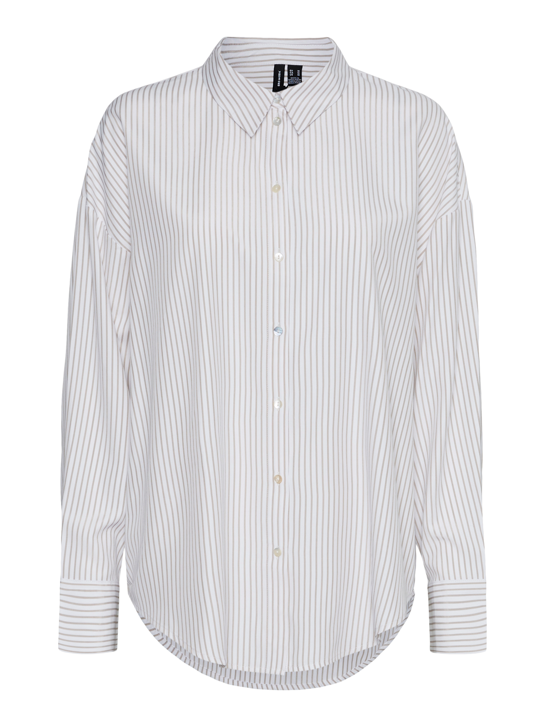 VMNORA Shirt - Hvid m. sandfarvet striber